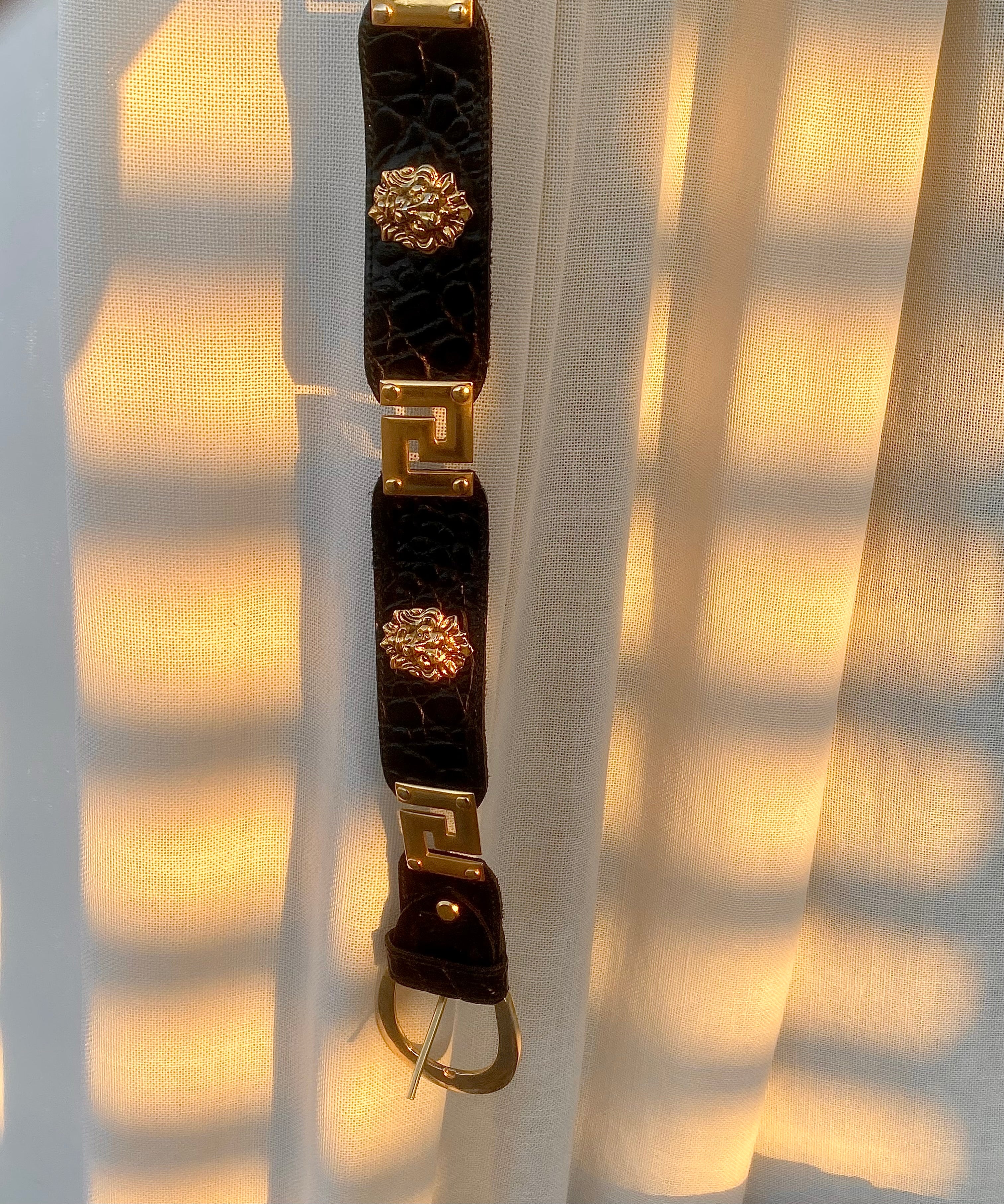 Ceinture Léone en cuir noir