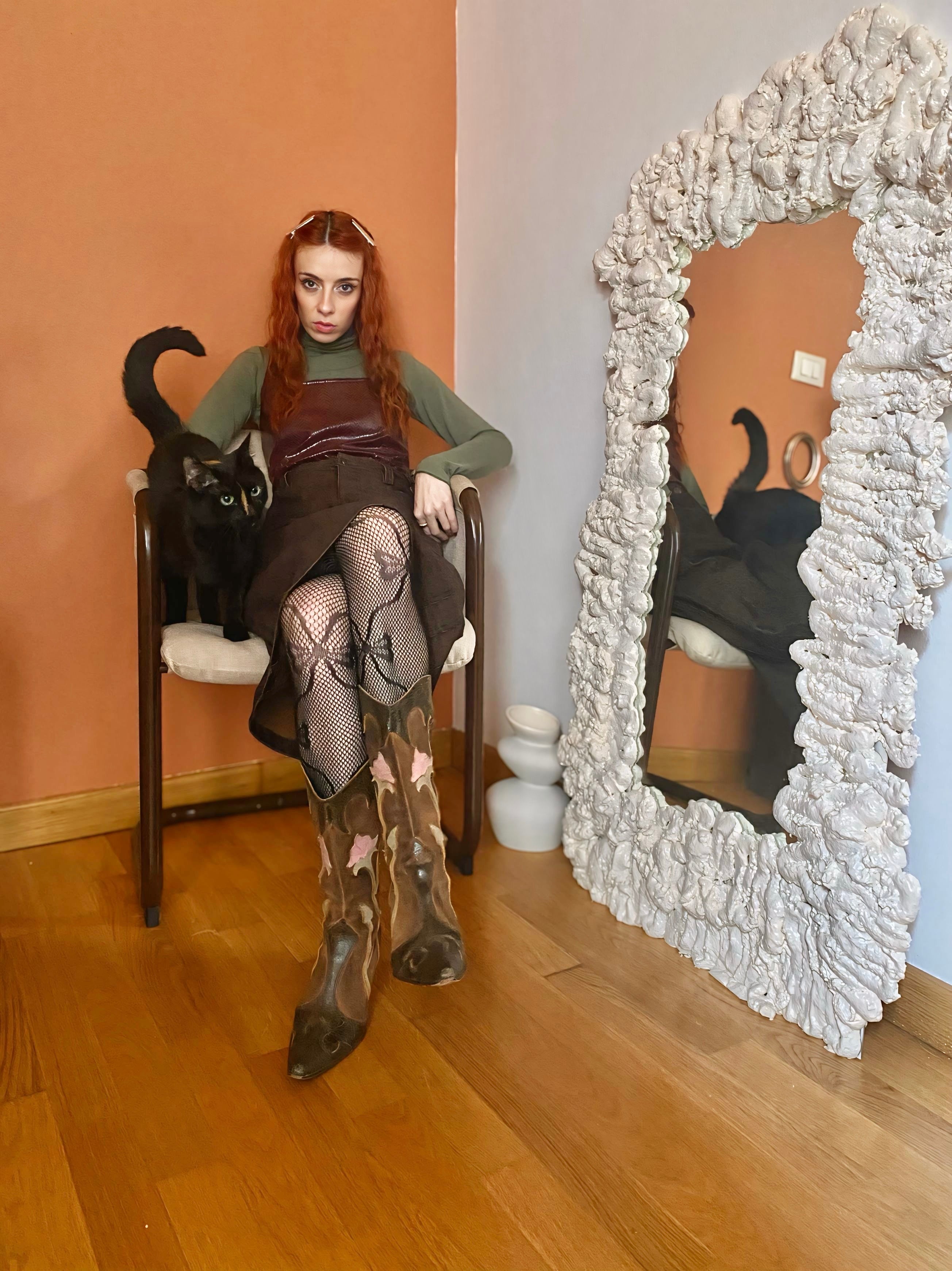 Gonna midi cioccolato