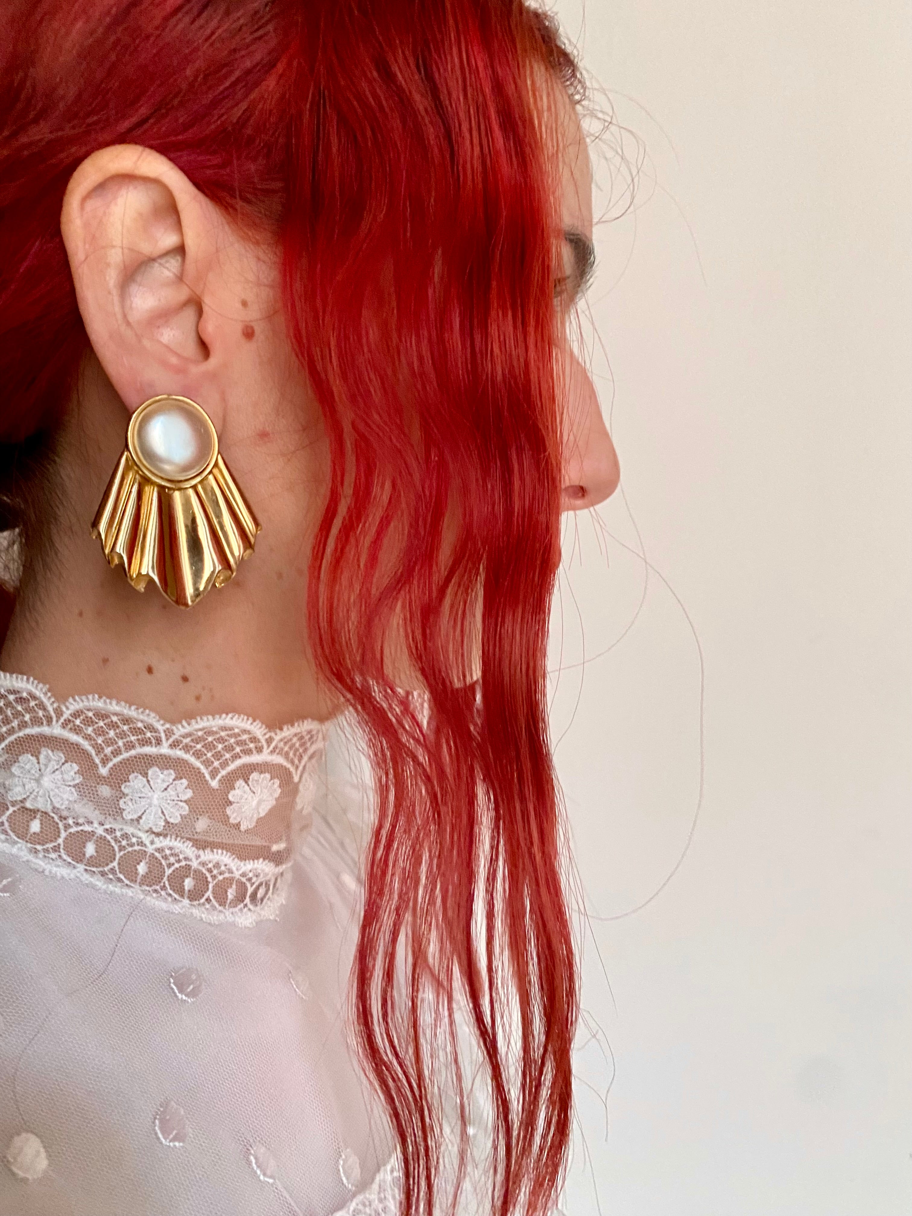 Boucles d'oreilles clips FAN
