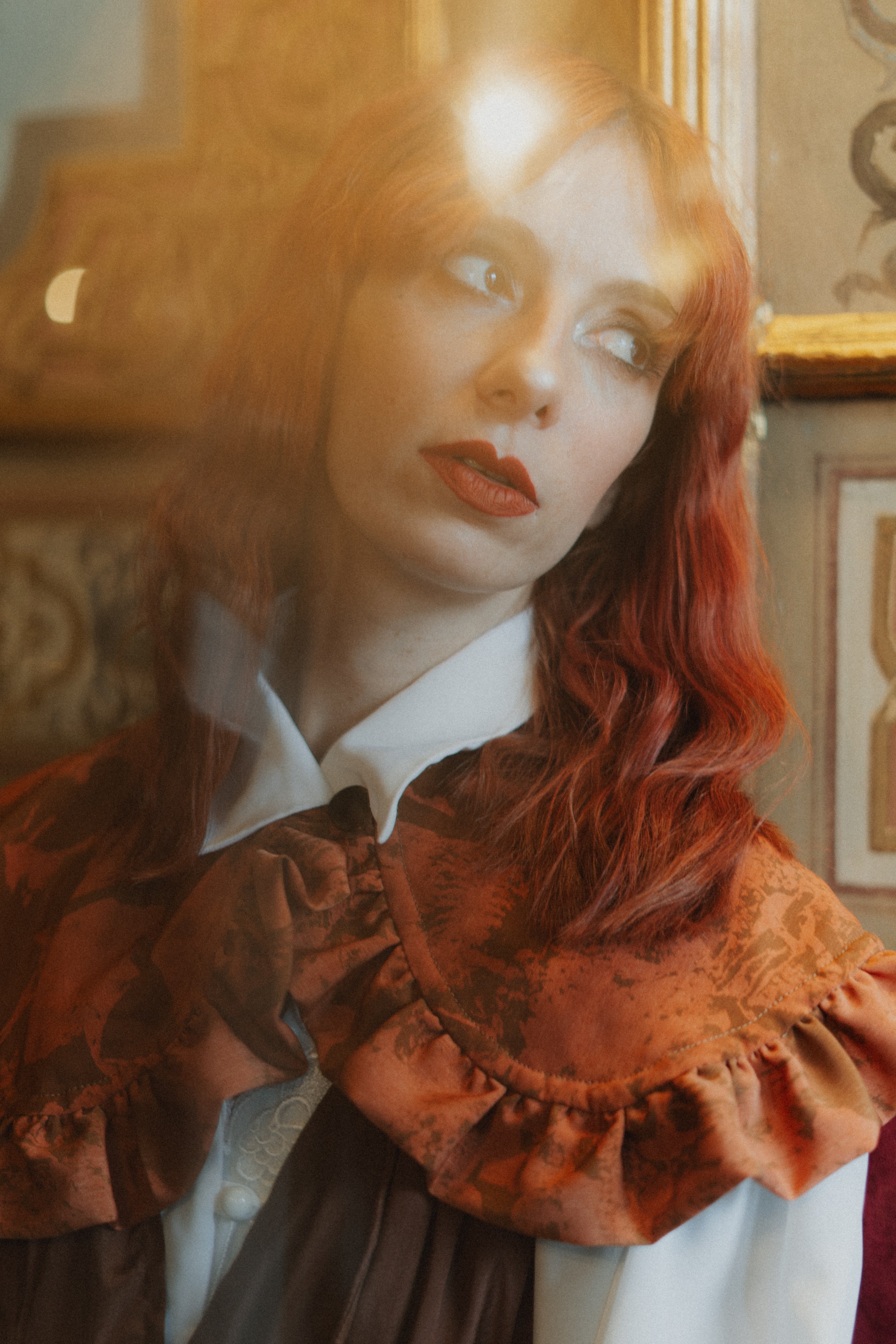 Maxi colletto Peter Pan con balze