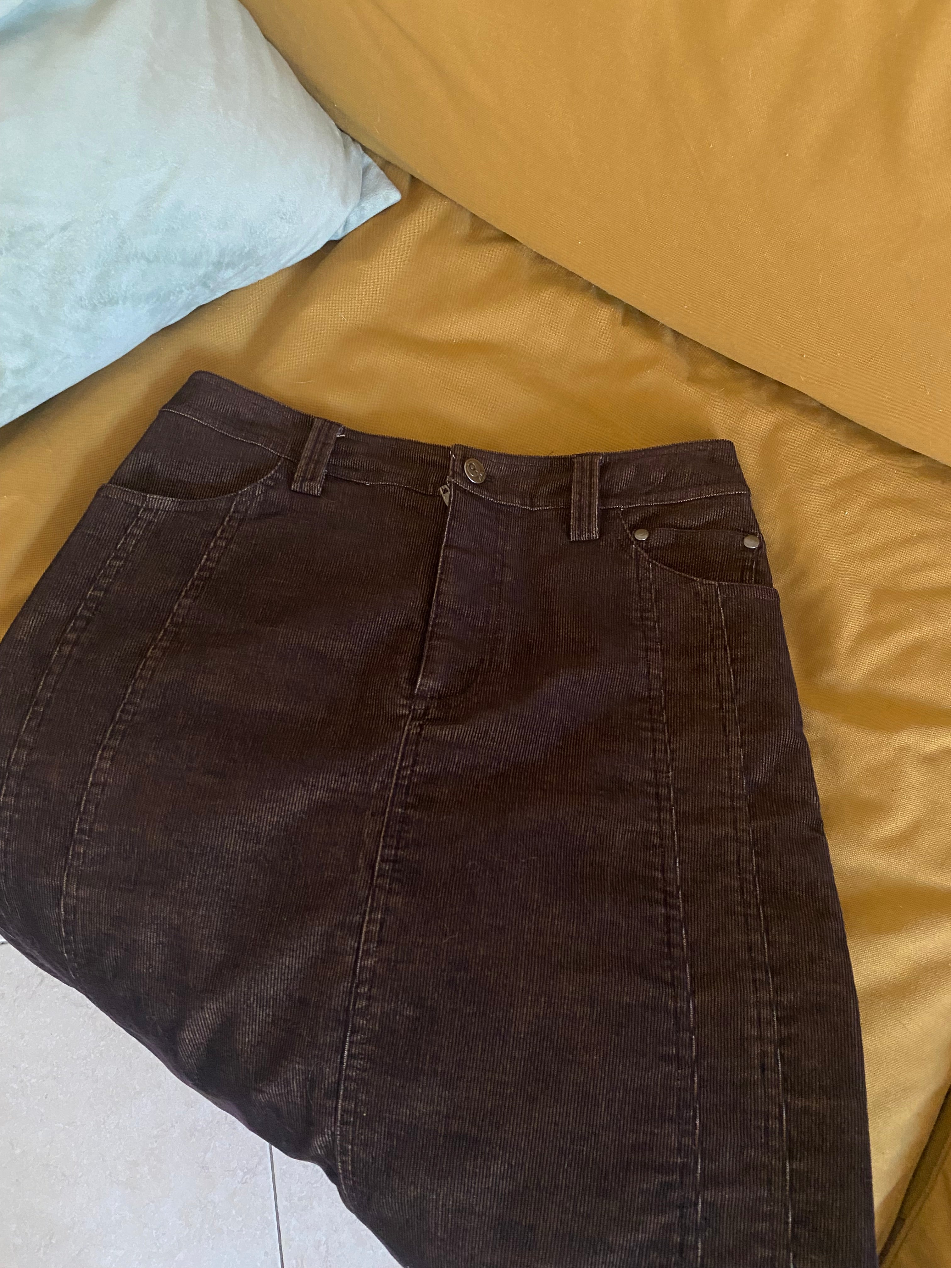 Gonna midi cioccolato