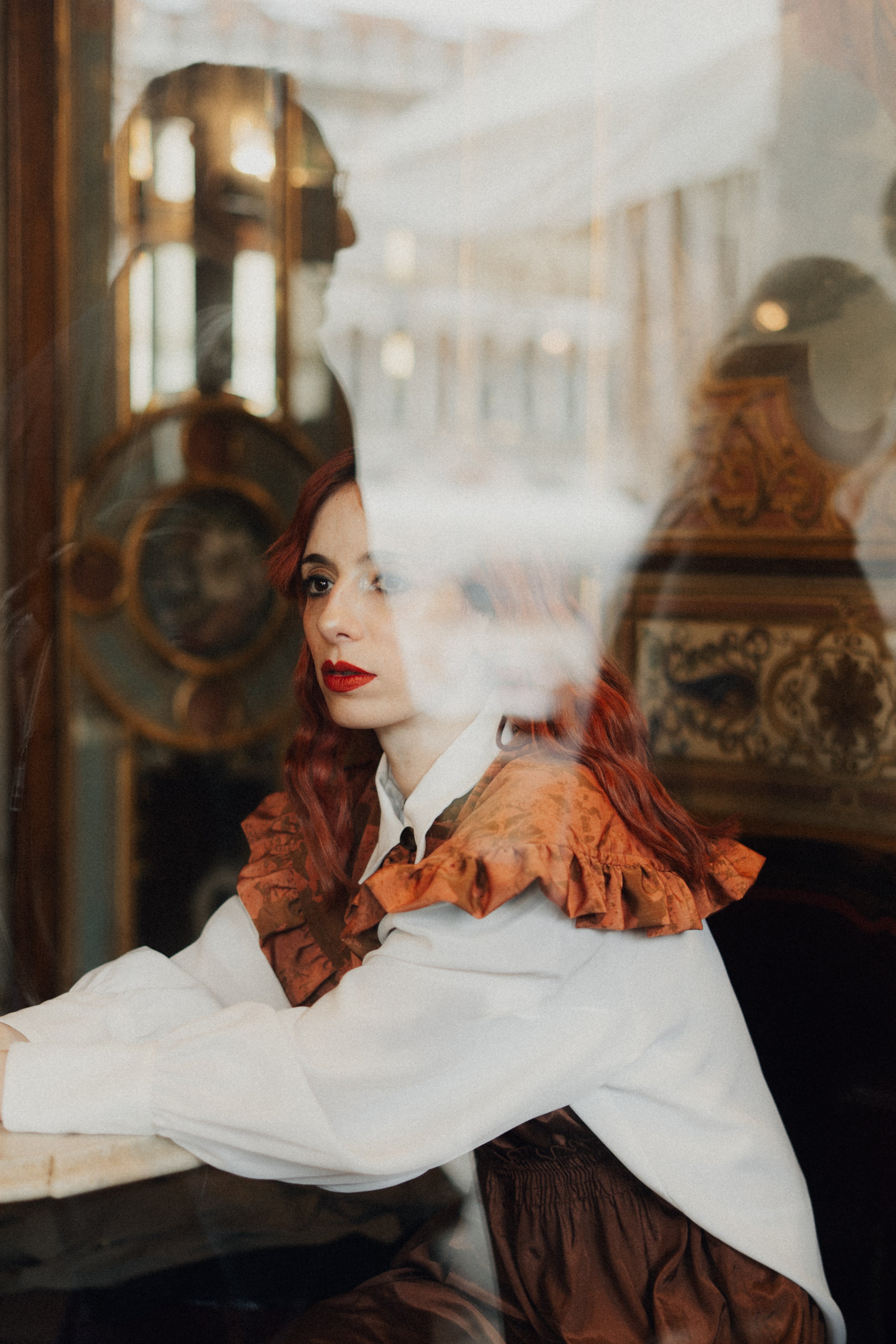 Maxi colletto Peter Pan con balze