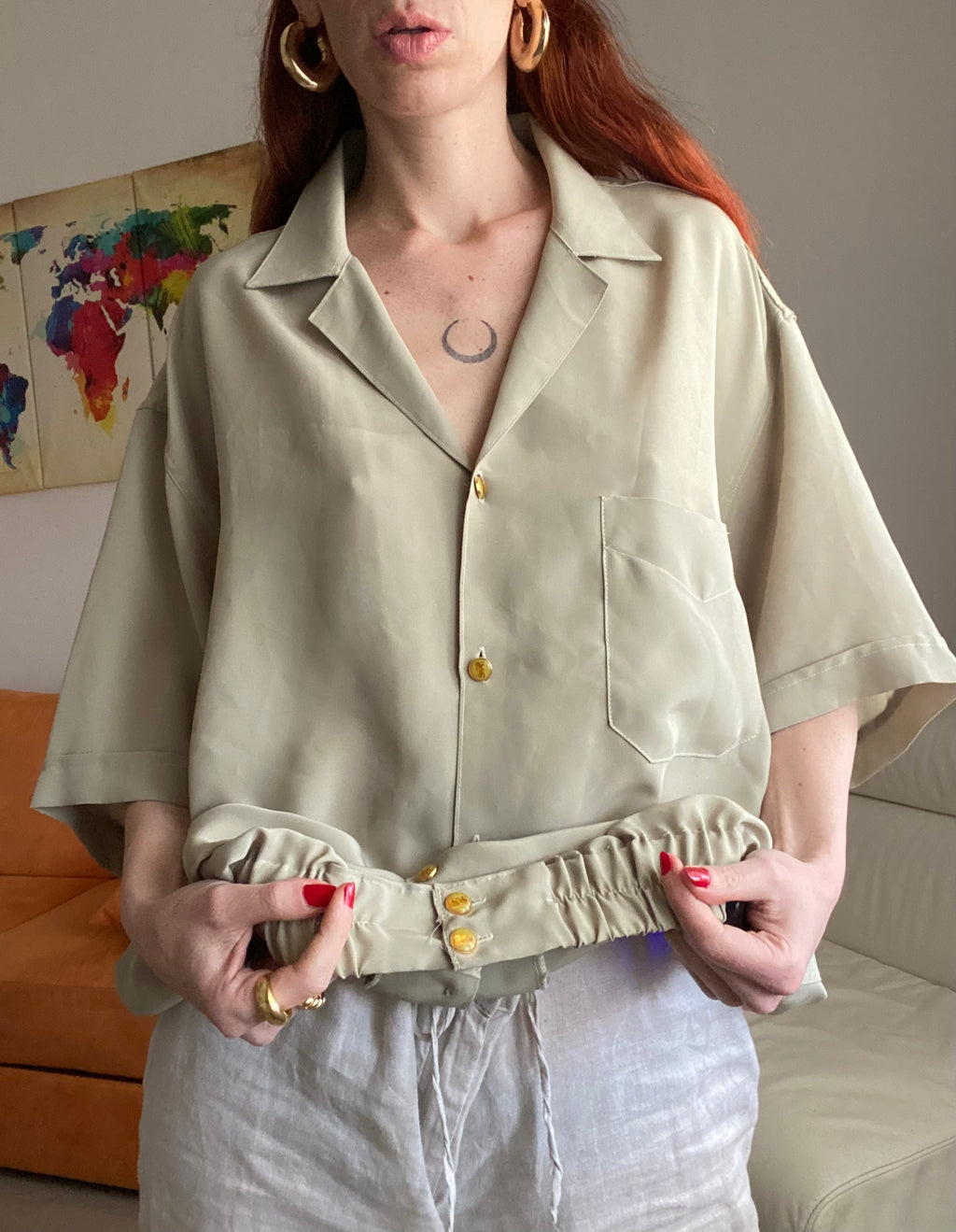 Camicia over salvia
