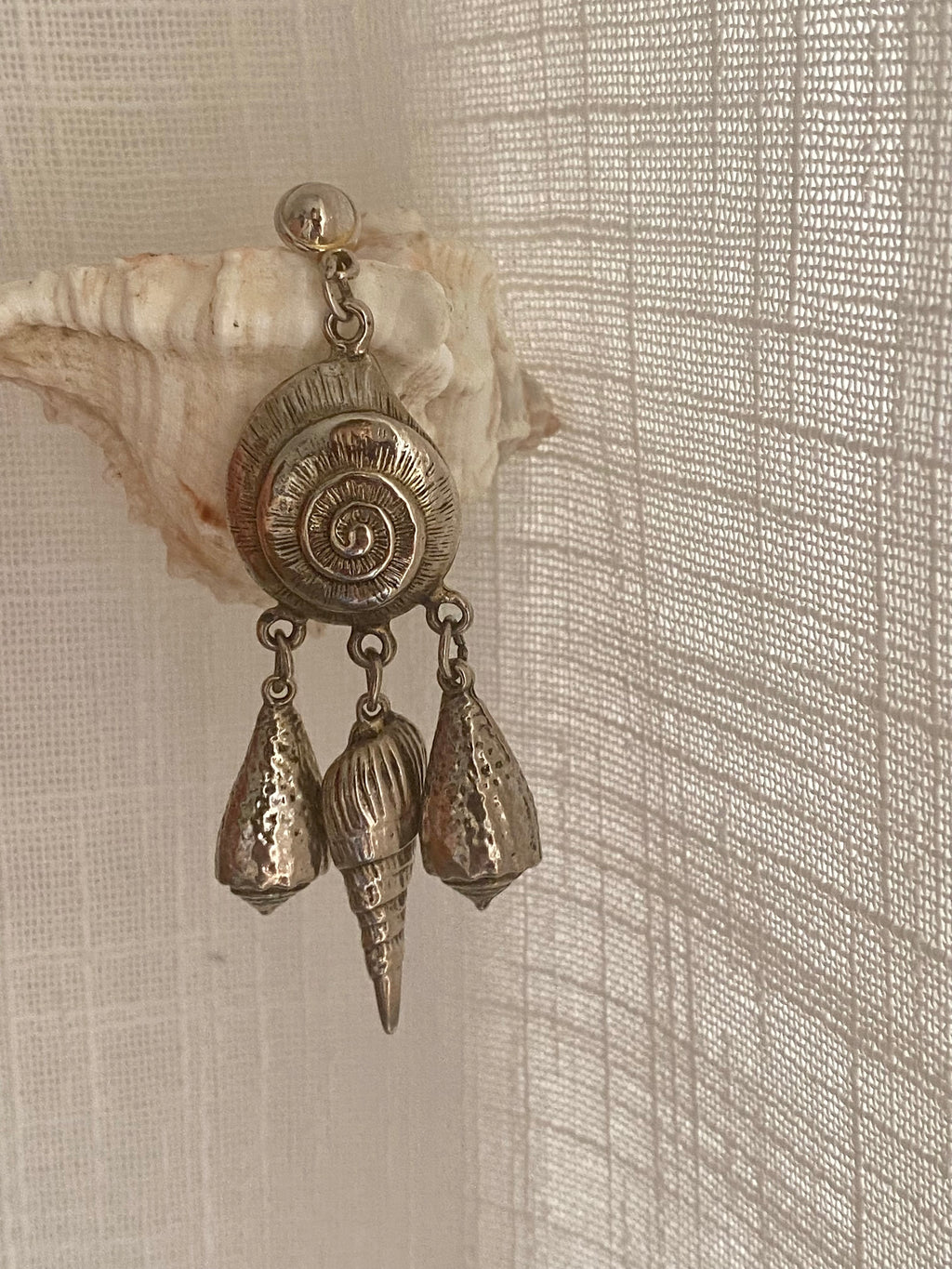 Scilla D’oro orecchini pendenti conchiglie