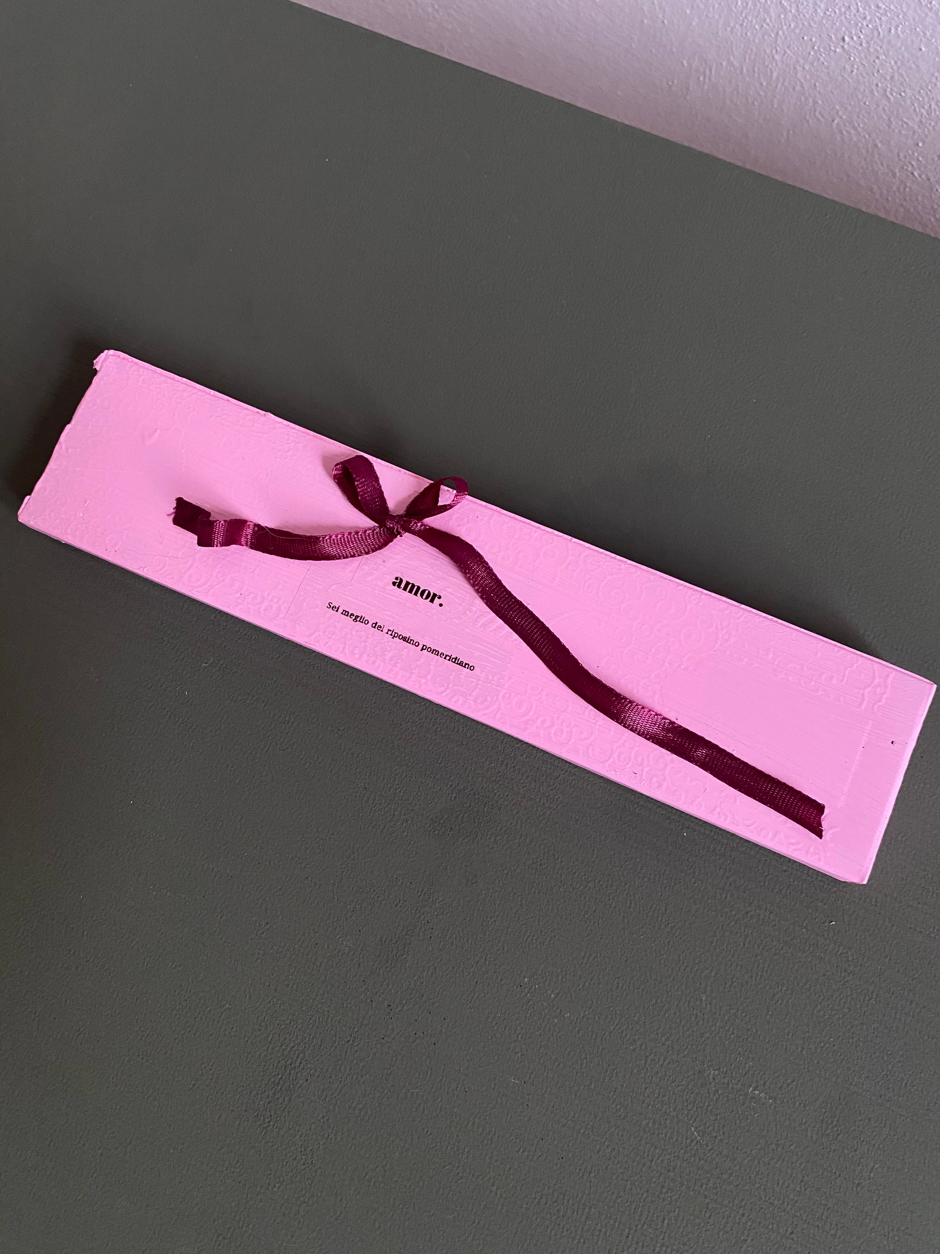 AMOR box incenso rosa