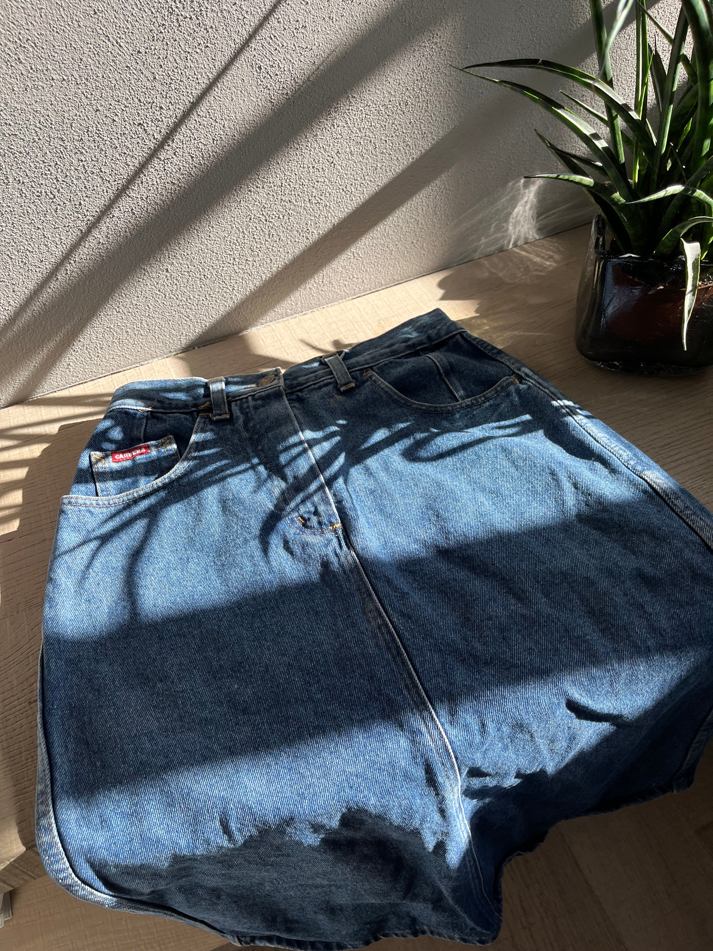 Gonna Carrera midi in jeans