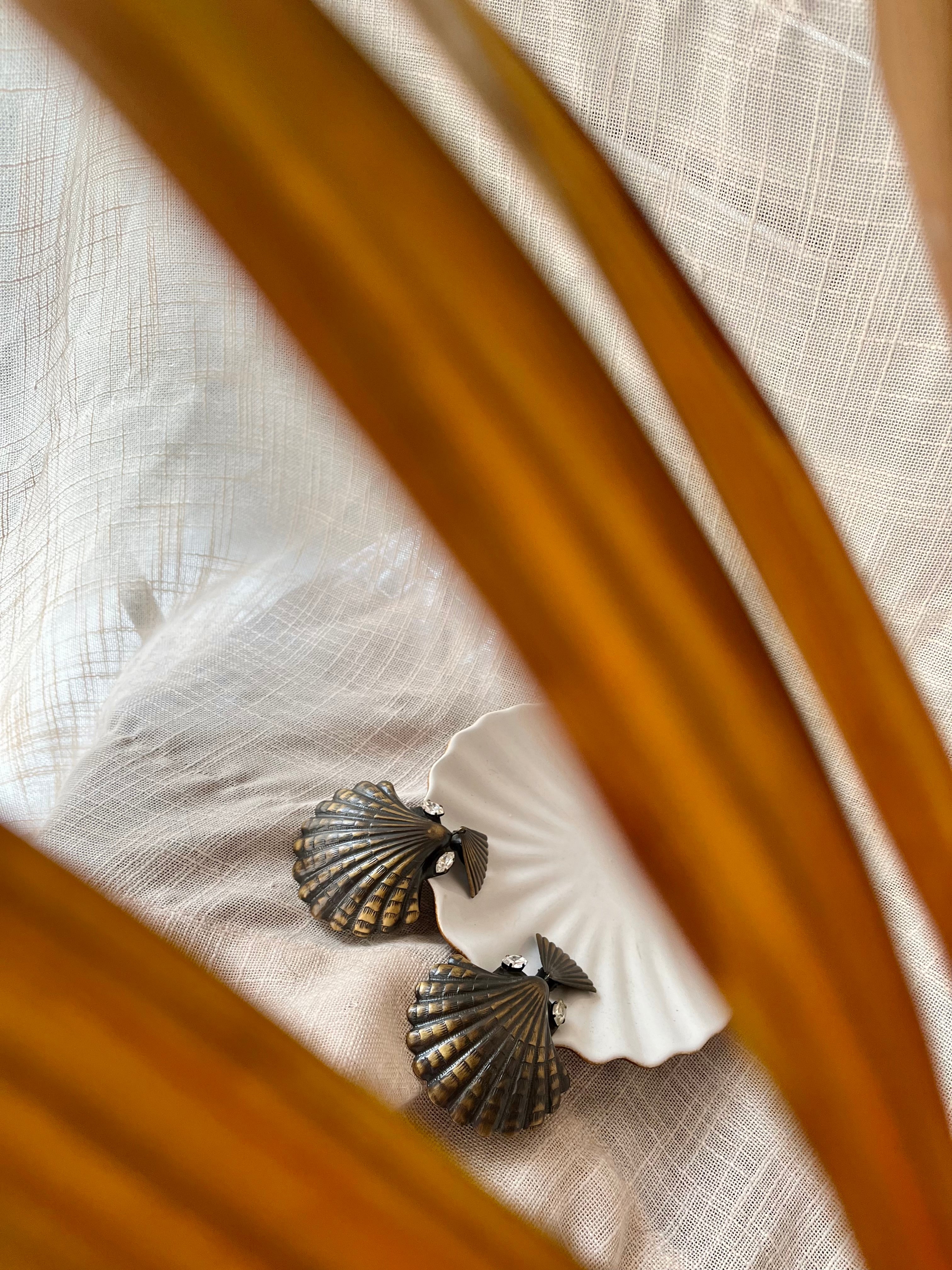 Boucles d'oreilles maxi coquillage mélancolie de la mer