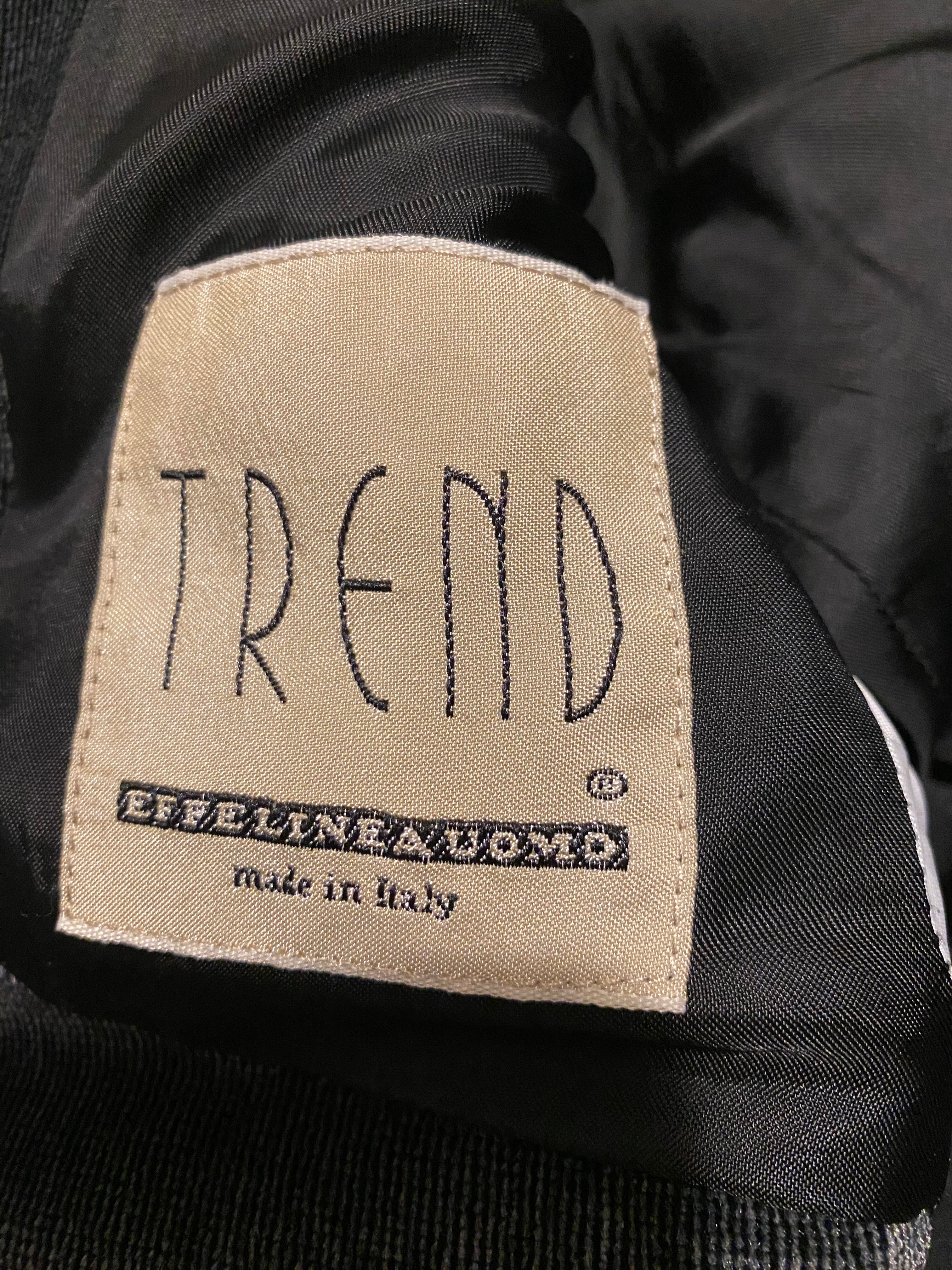 Blazer boxy in velluto monopetto antracite