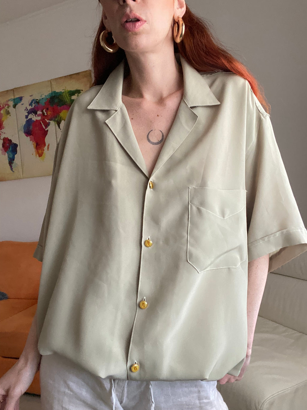 Camicia over salvia