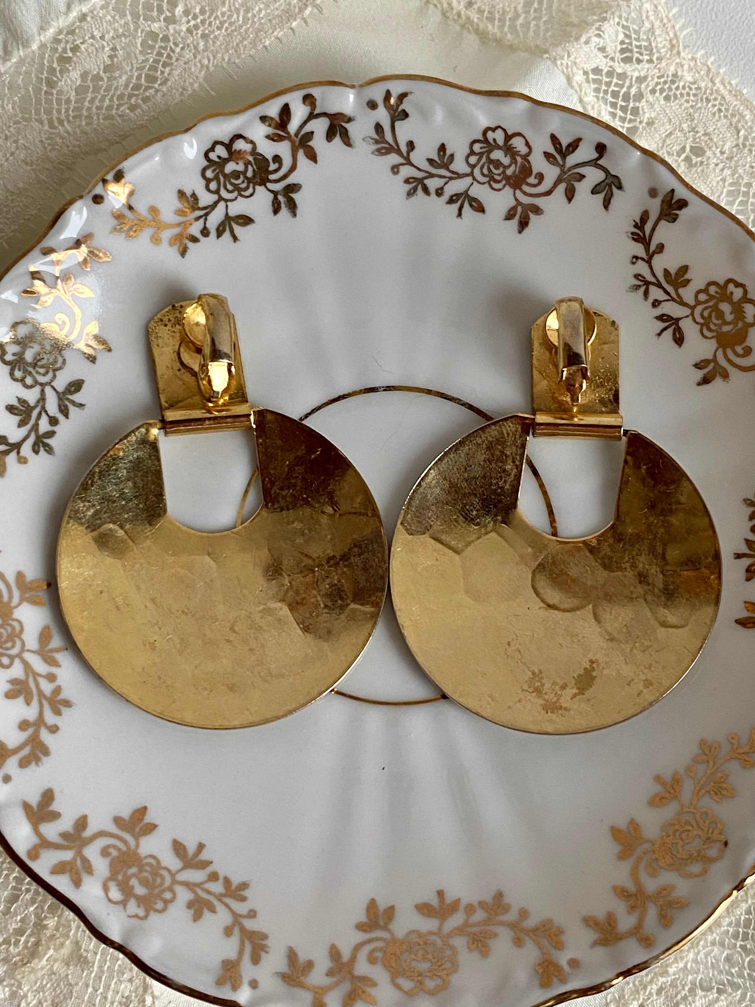 Specchio orecchini rotondi