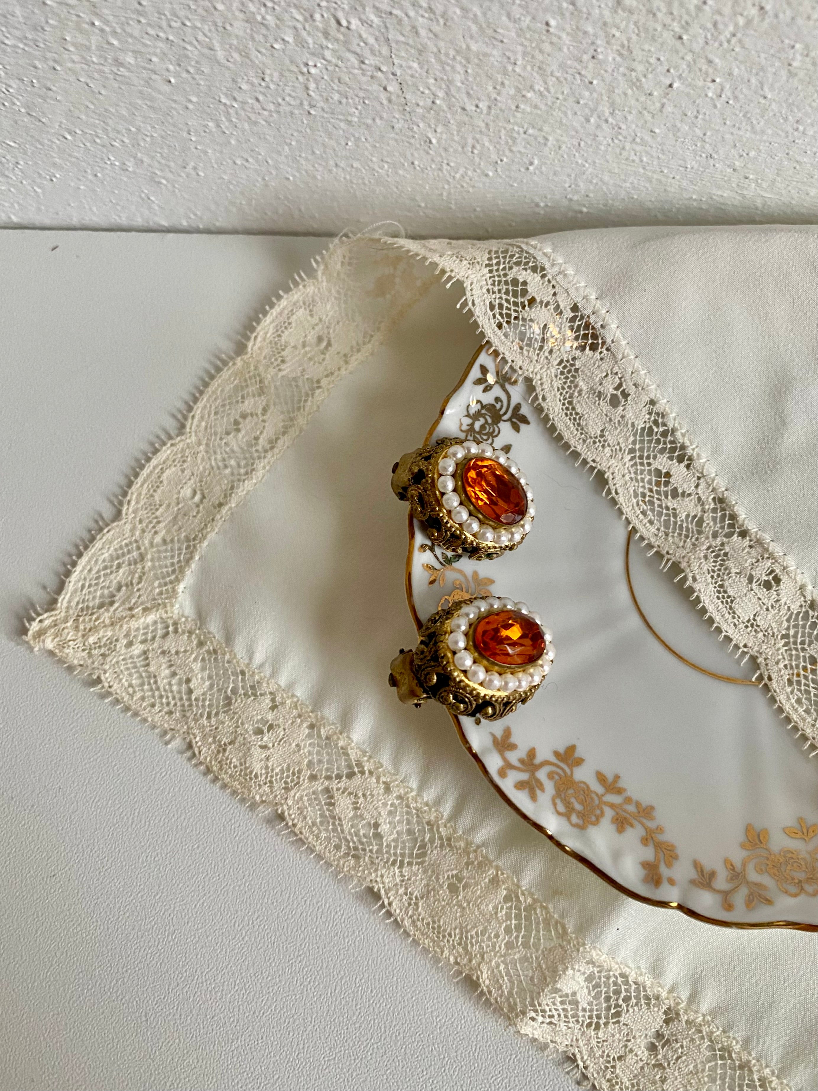 Orecchini a bottone Vittoriani