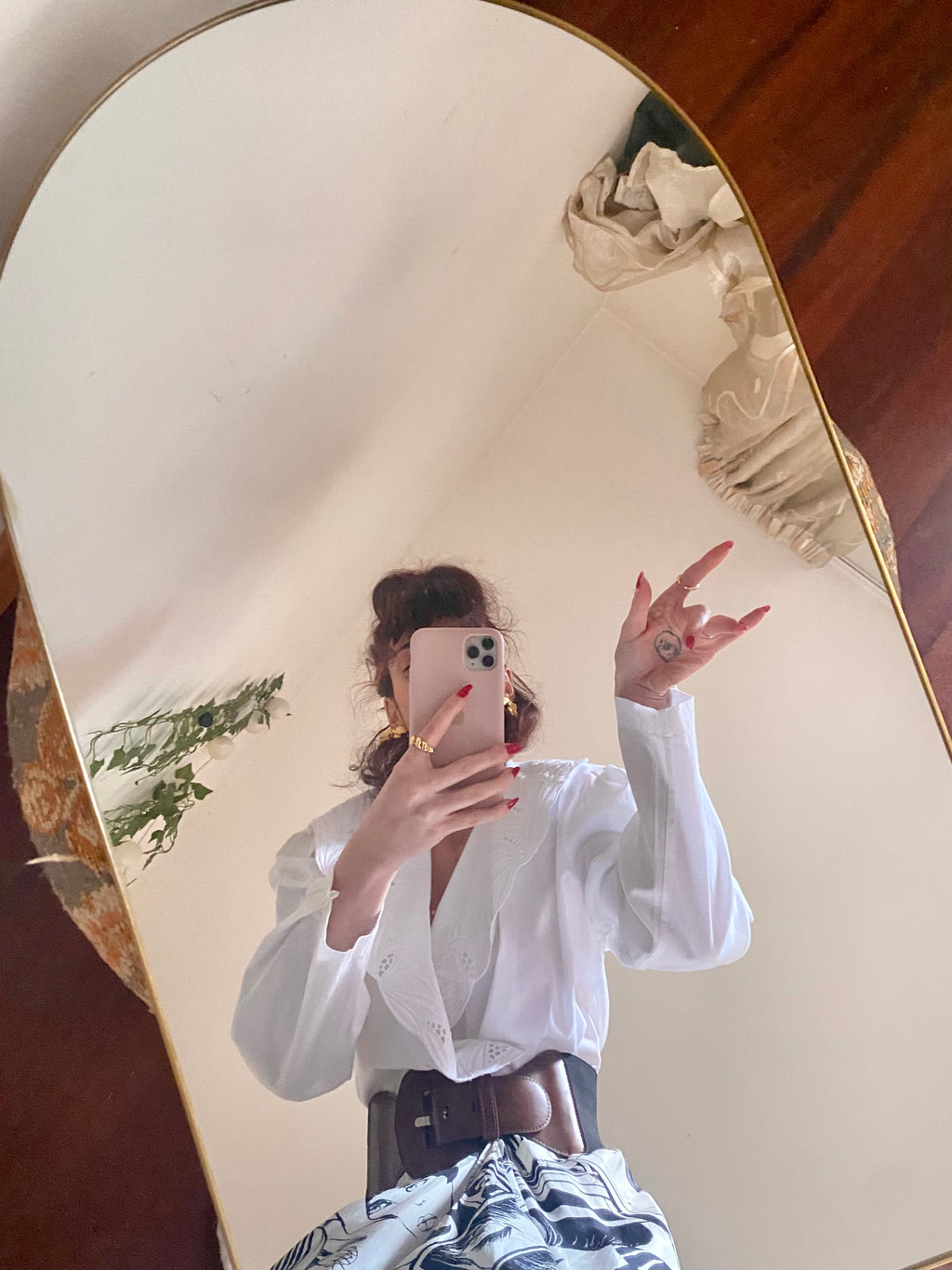 Blusa con colletto alla marinara