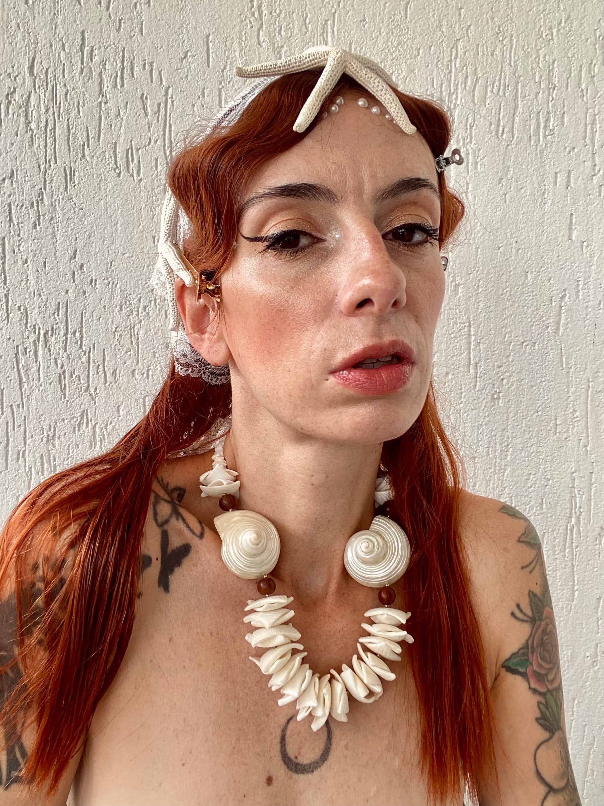 Conchiglia di Teti collana in vere conchiglie