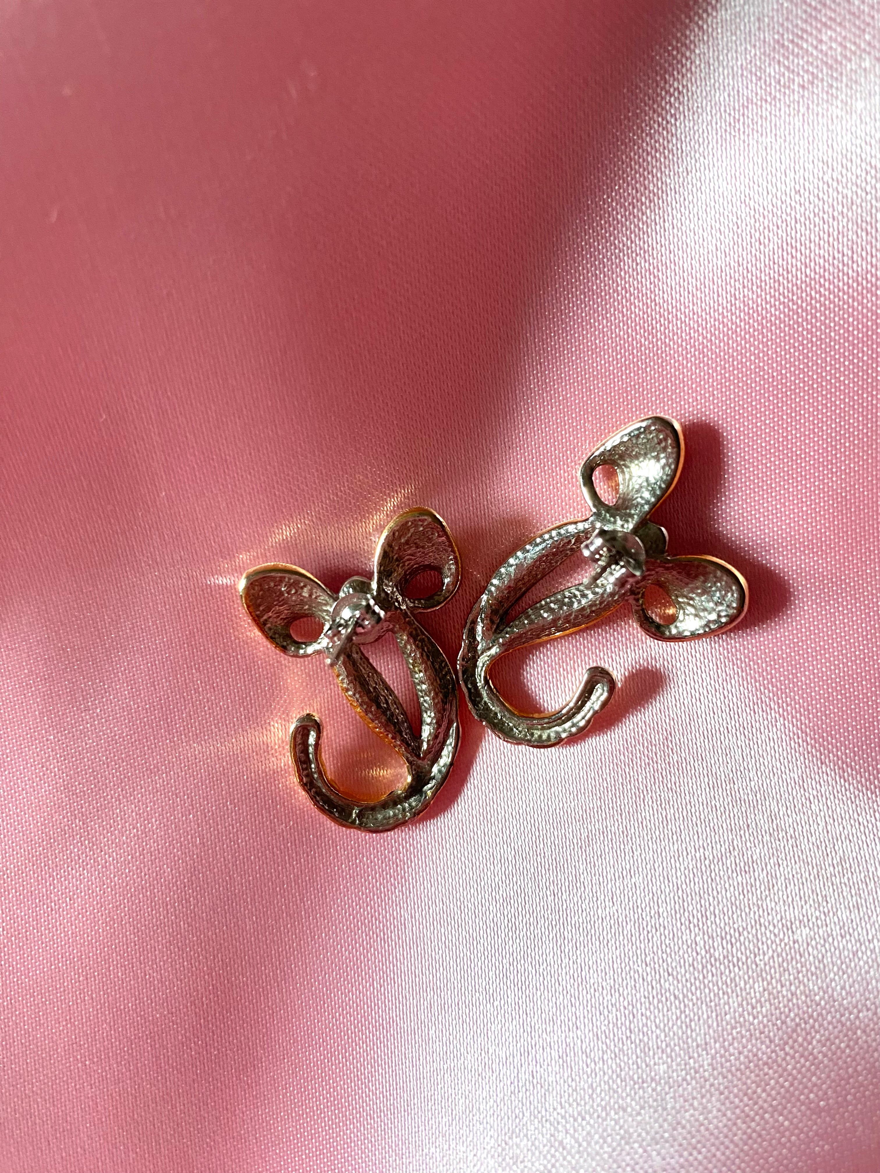 Orecchini a fiocco con strass