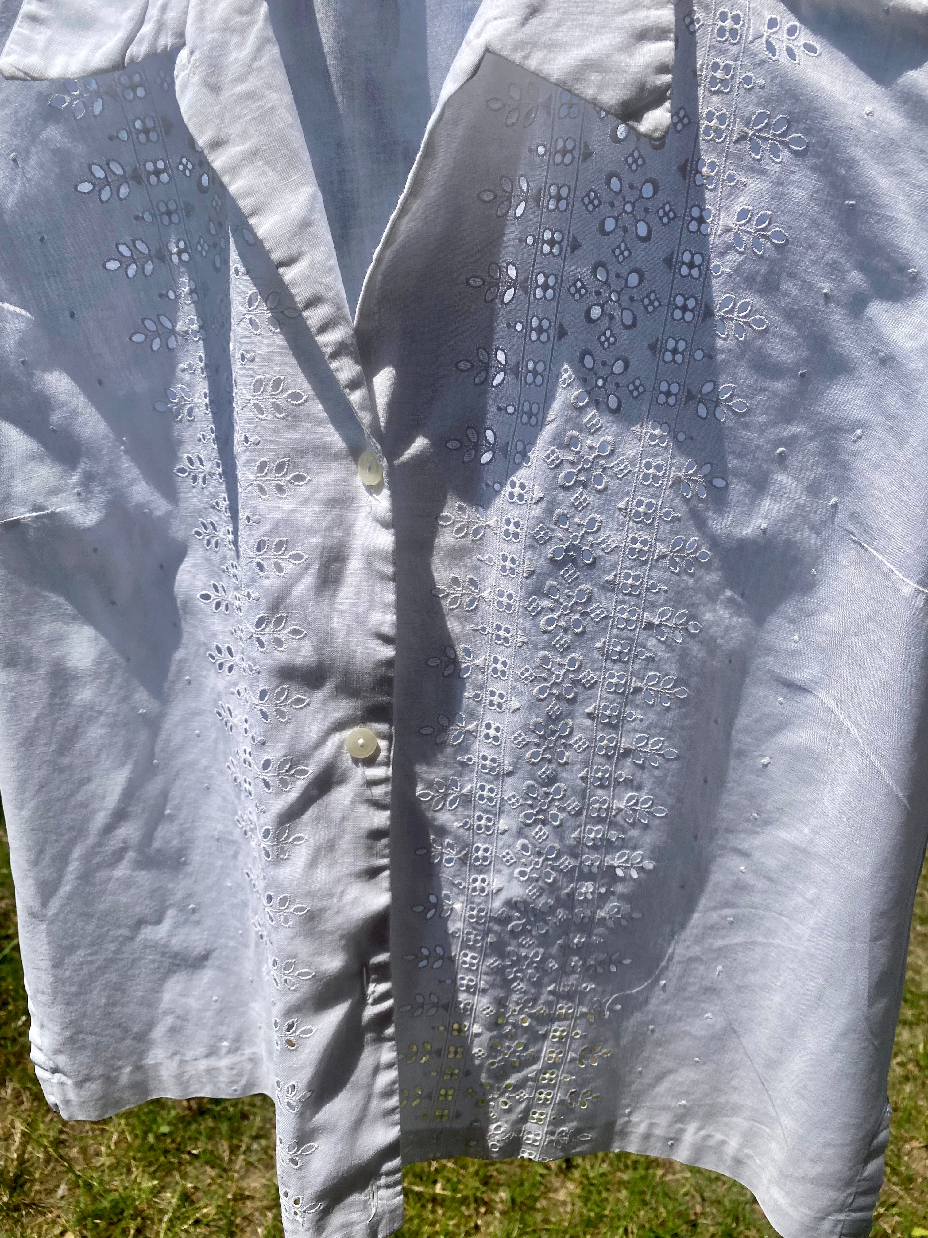 Pura camicia in pizzo San Gallo