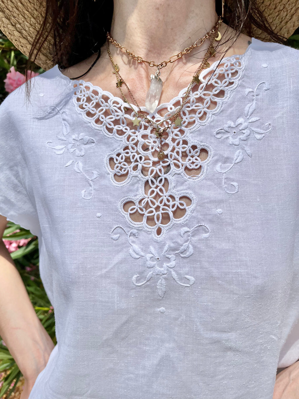 Candido top in lino