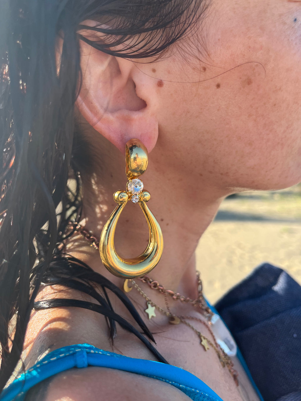 Goccia orecchini maxi