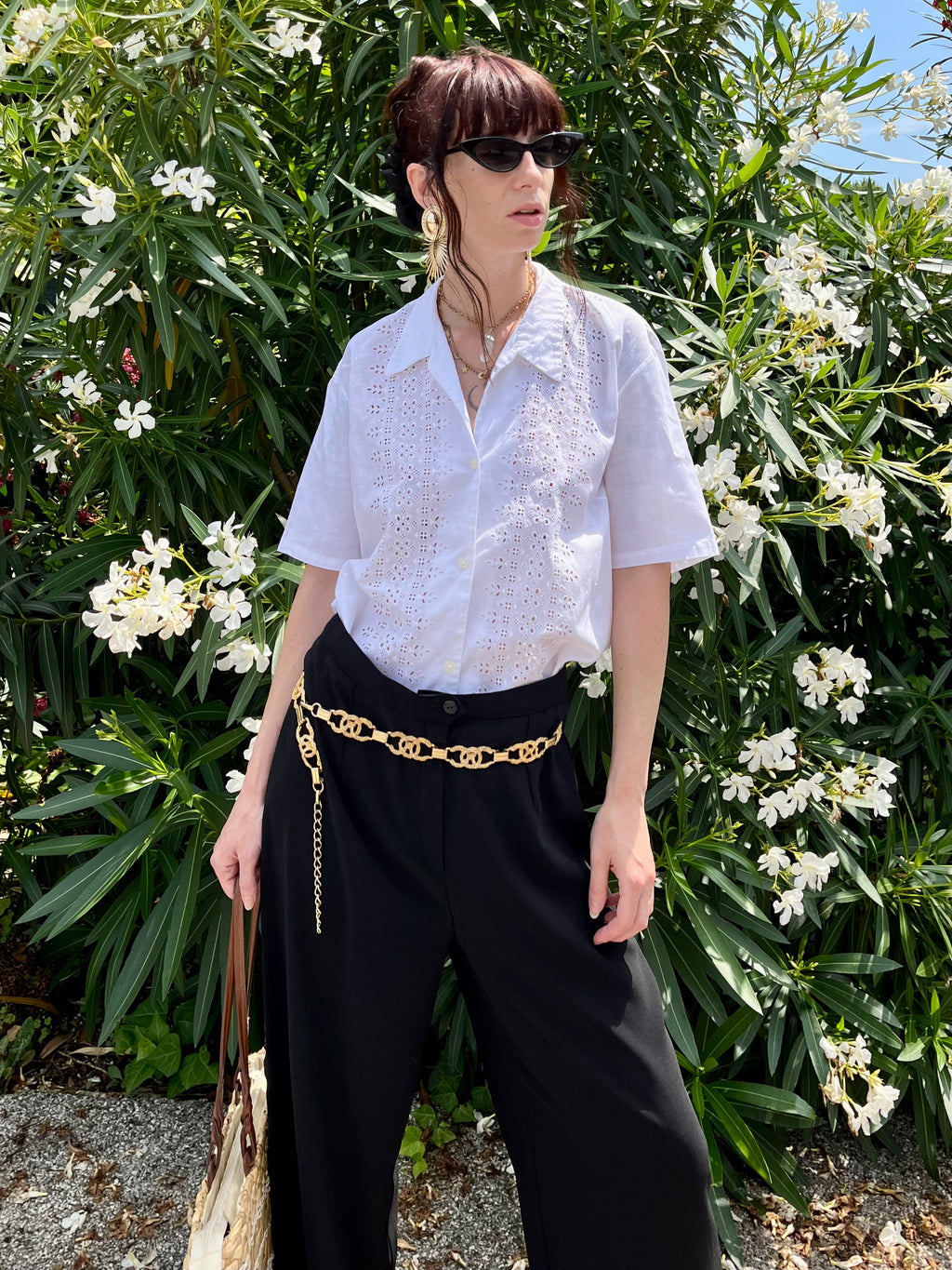 Pura camicia in pizzo San Gallo