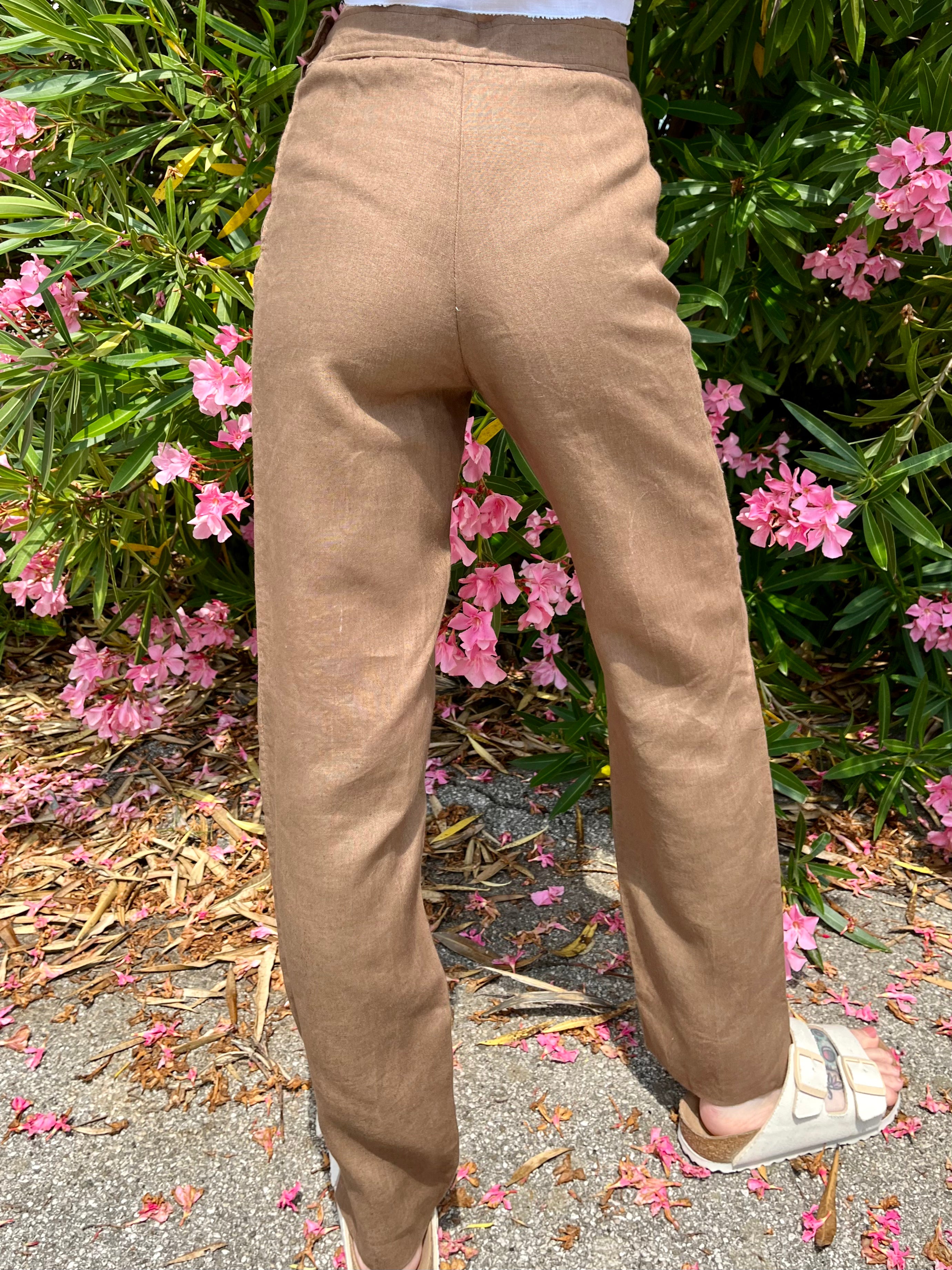 Terra pantaloni in lino