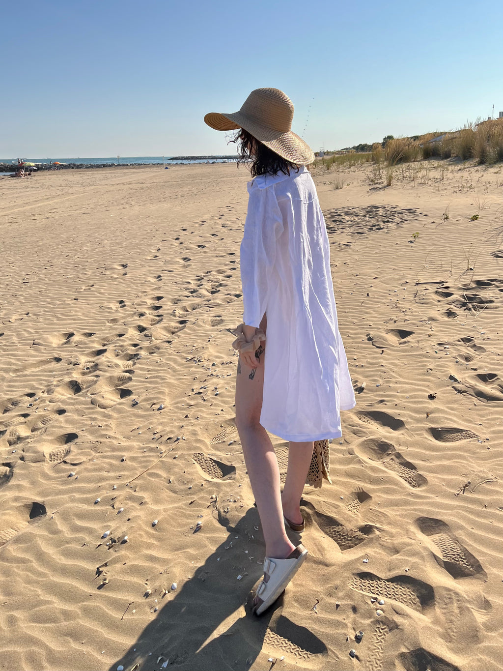 Aria maxi camicia in lino