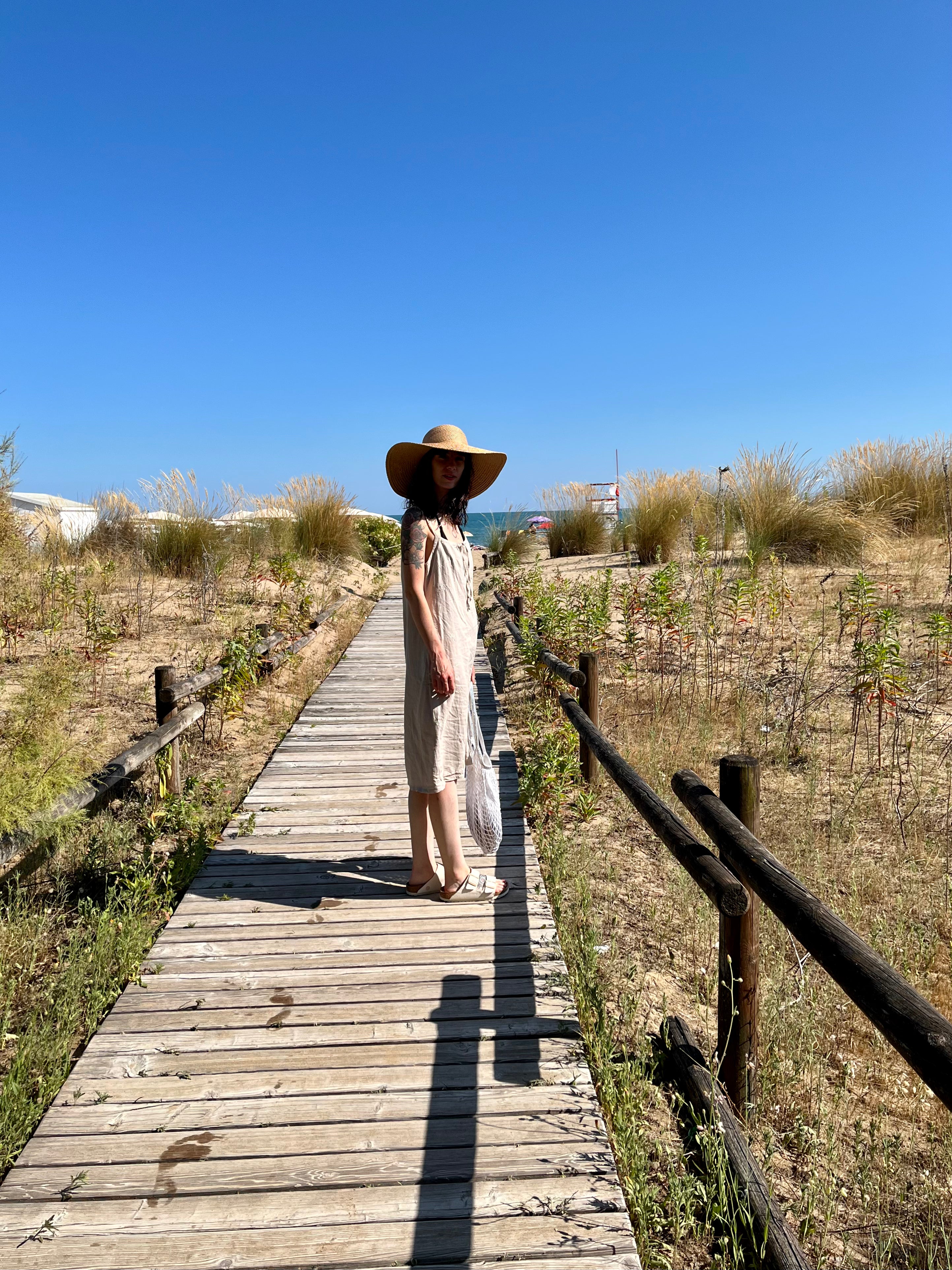 Sabbia abito in lino