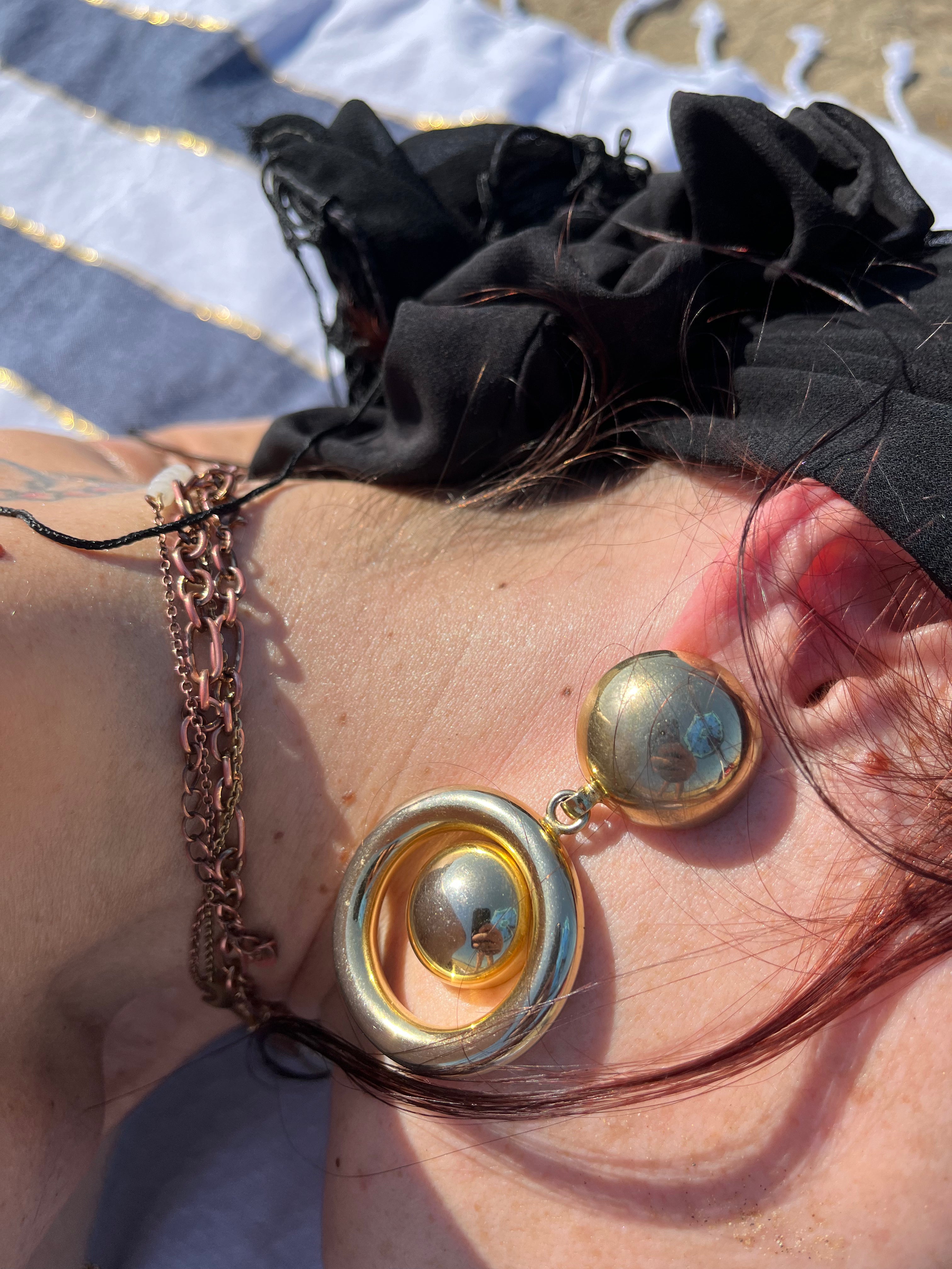 Orecchini rotondi maxi