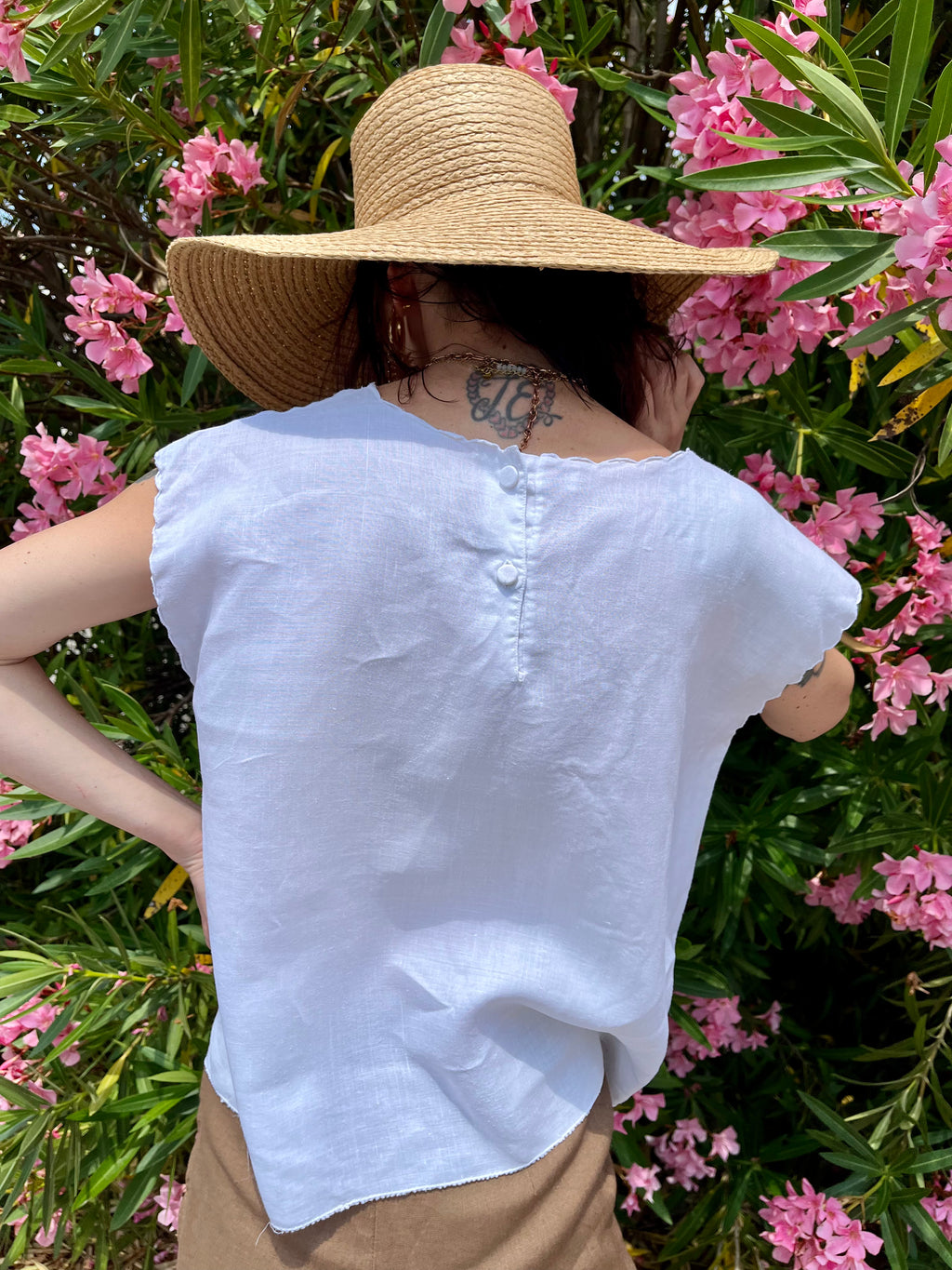 Candido top in lino