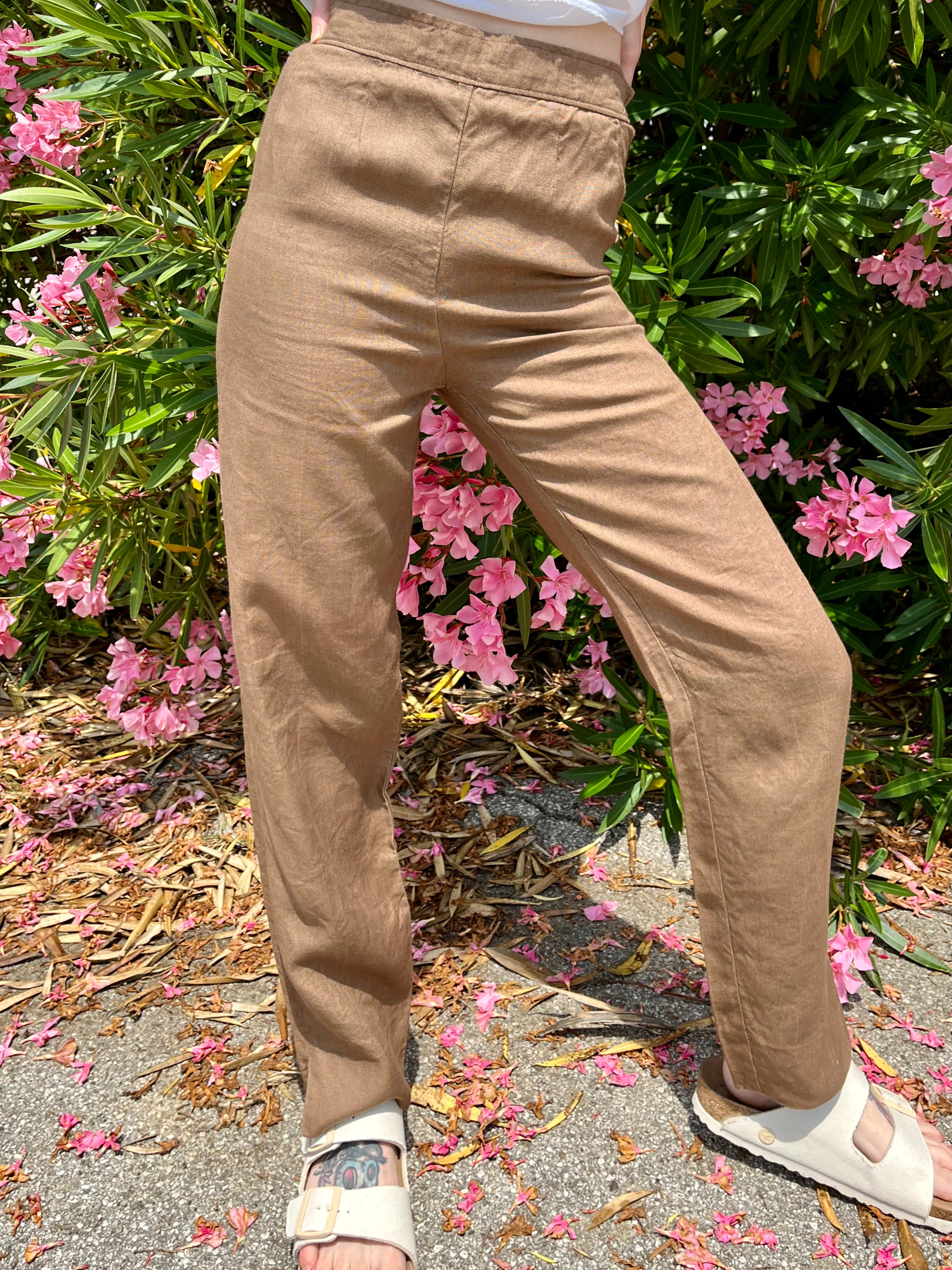 Terra pantaloni in lino