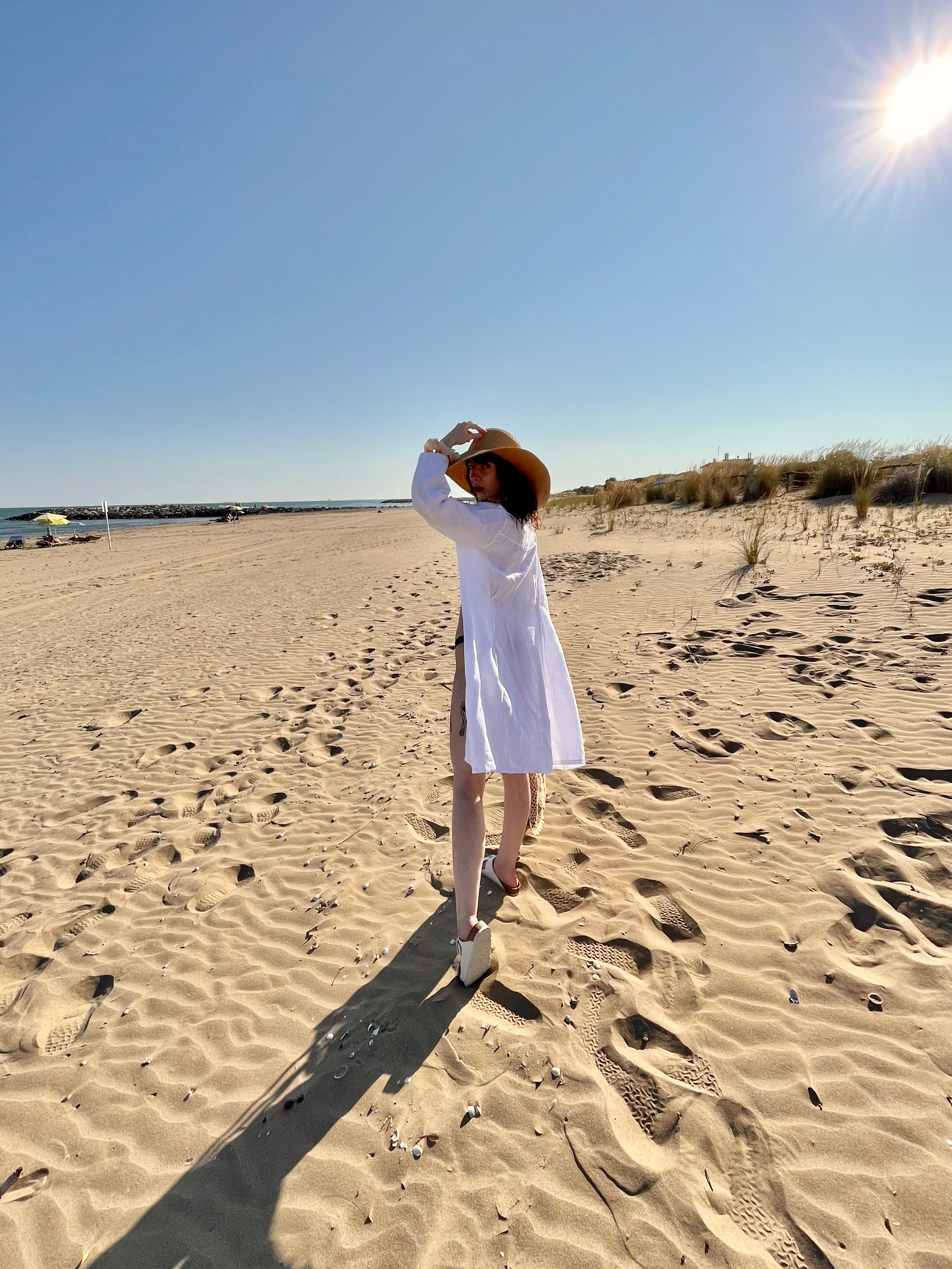 Aria maxi camicia in lino