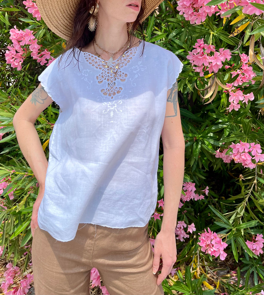 Candido top in lino