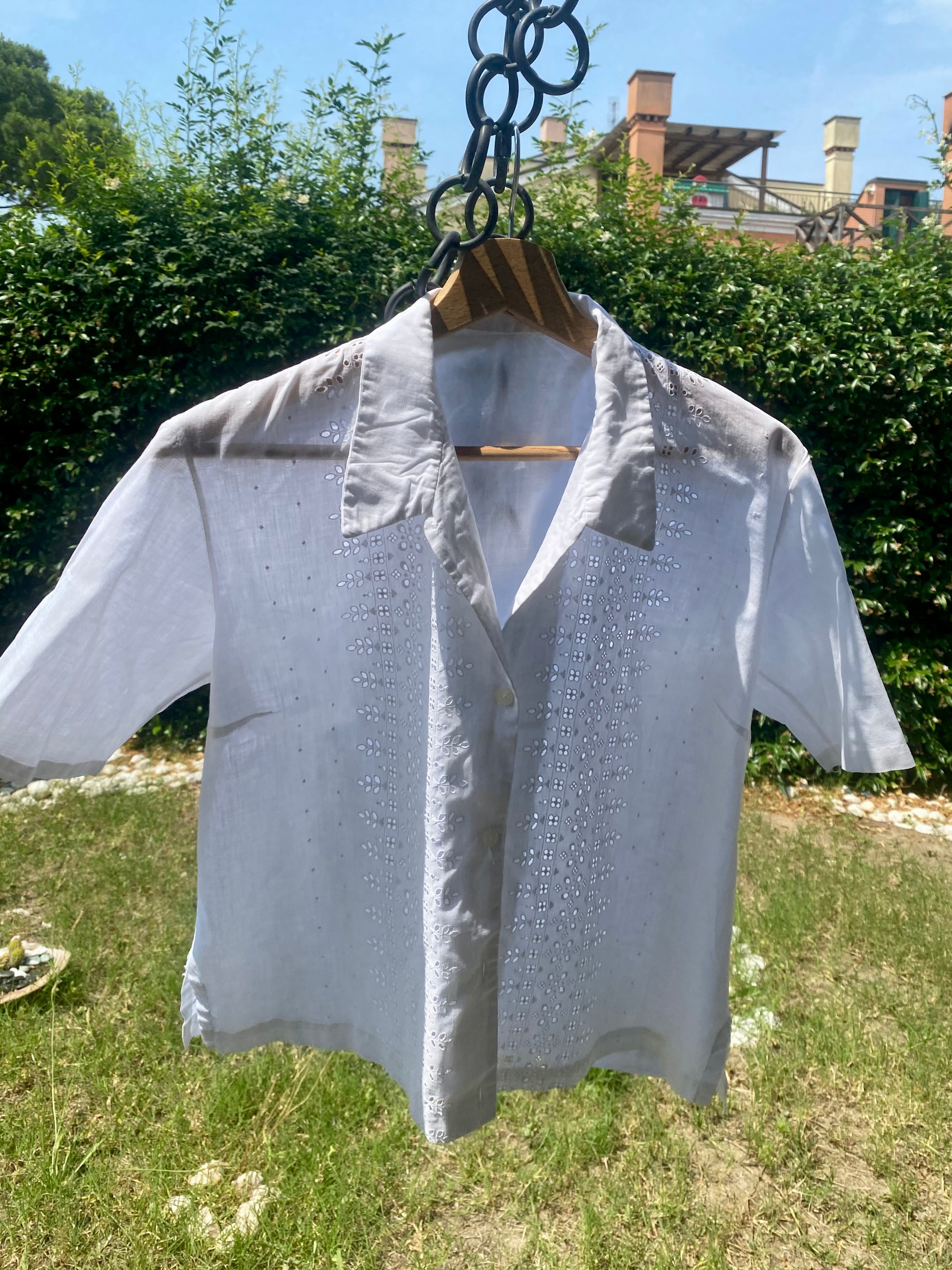 Pura camicia in pizzo San Gallo