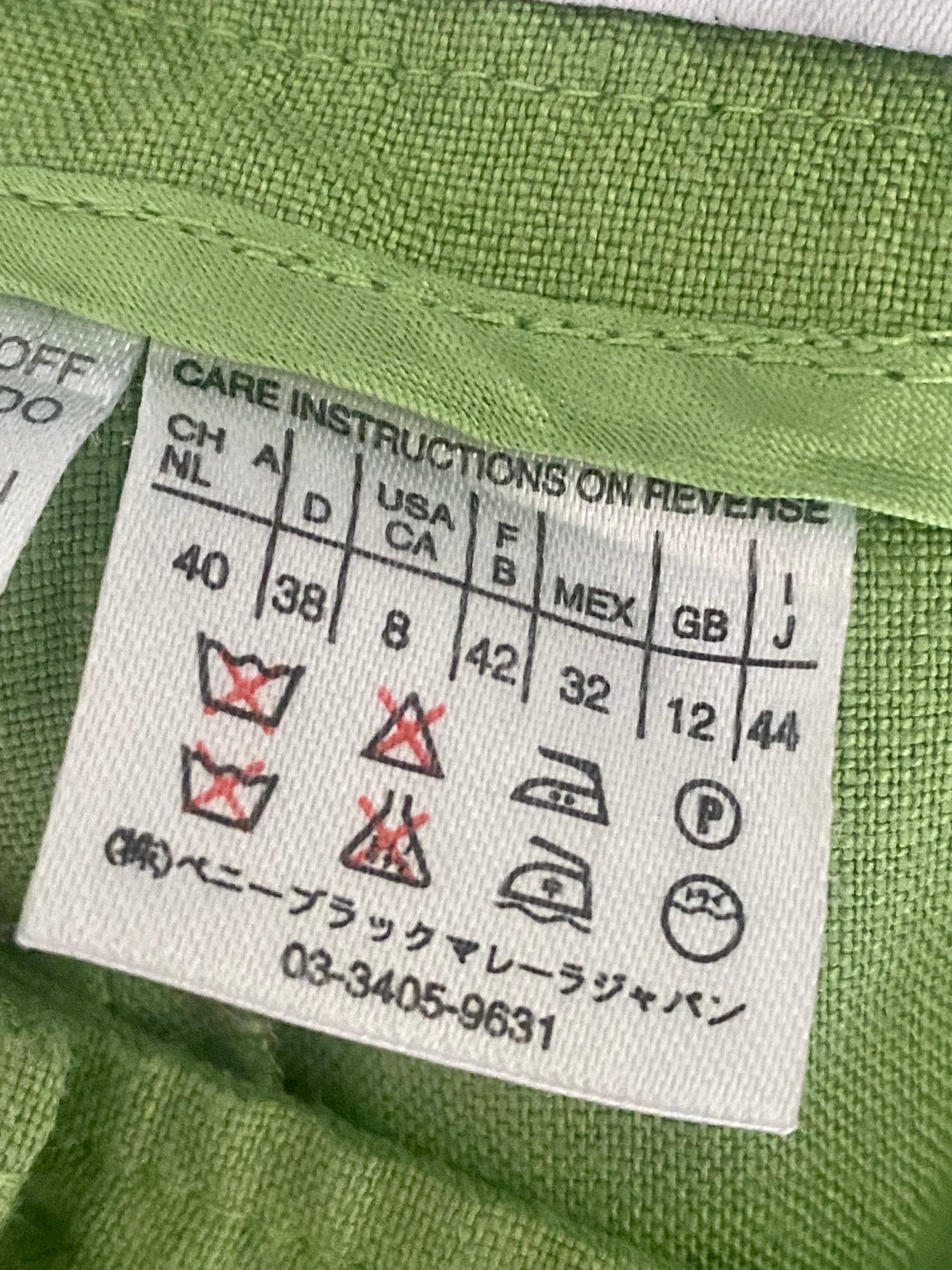 Lime pantalone Marella in lino