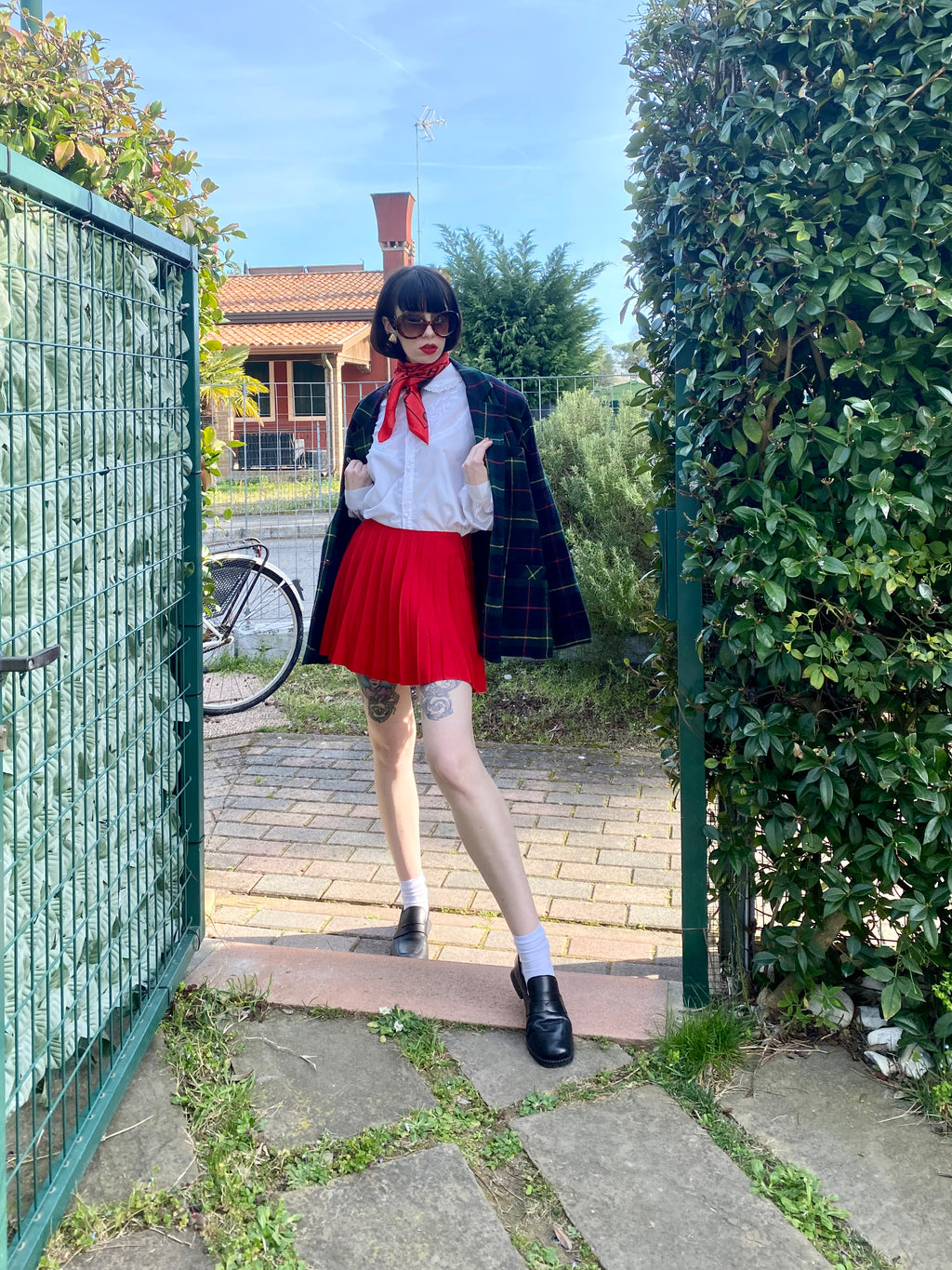 Blazer England Tartan Boxy