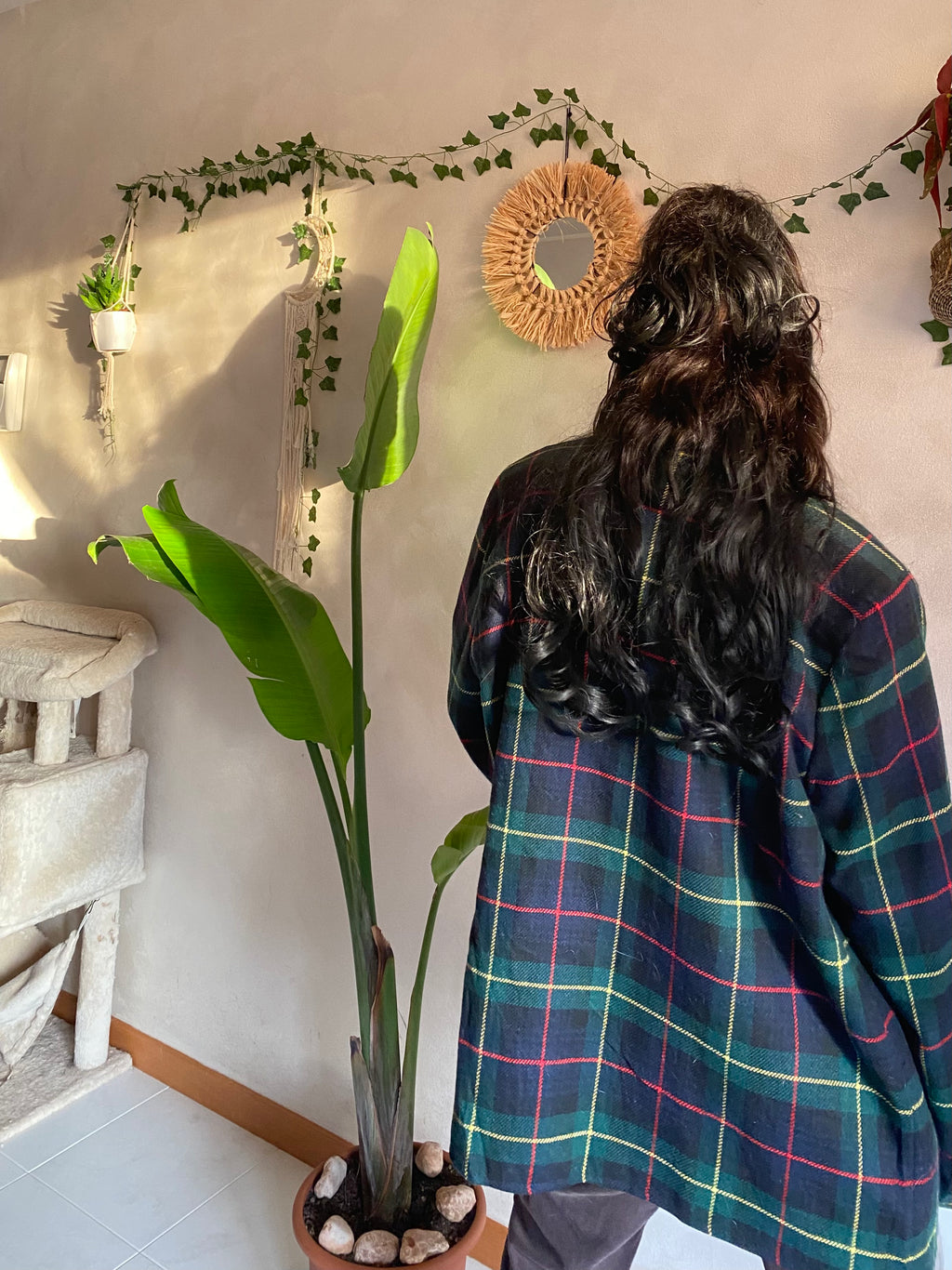 Blazer England Tartan Boxy