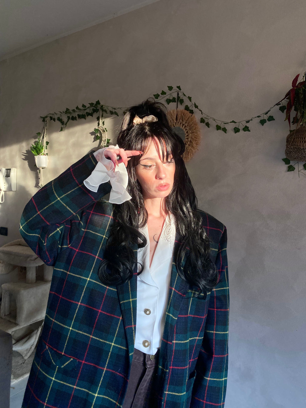Blazer England Tartan Boxy