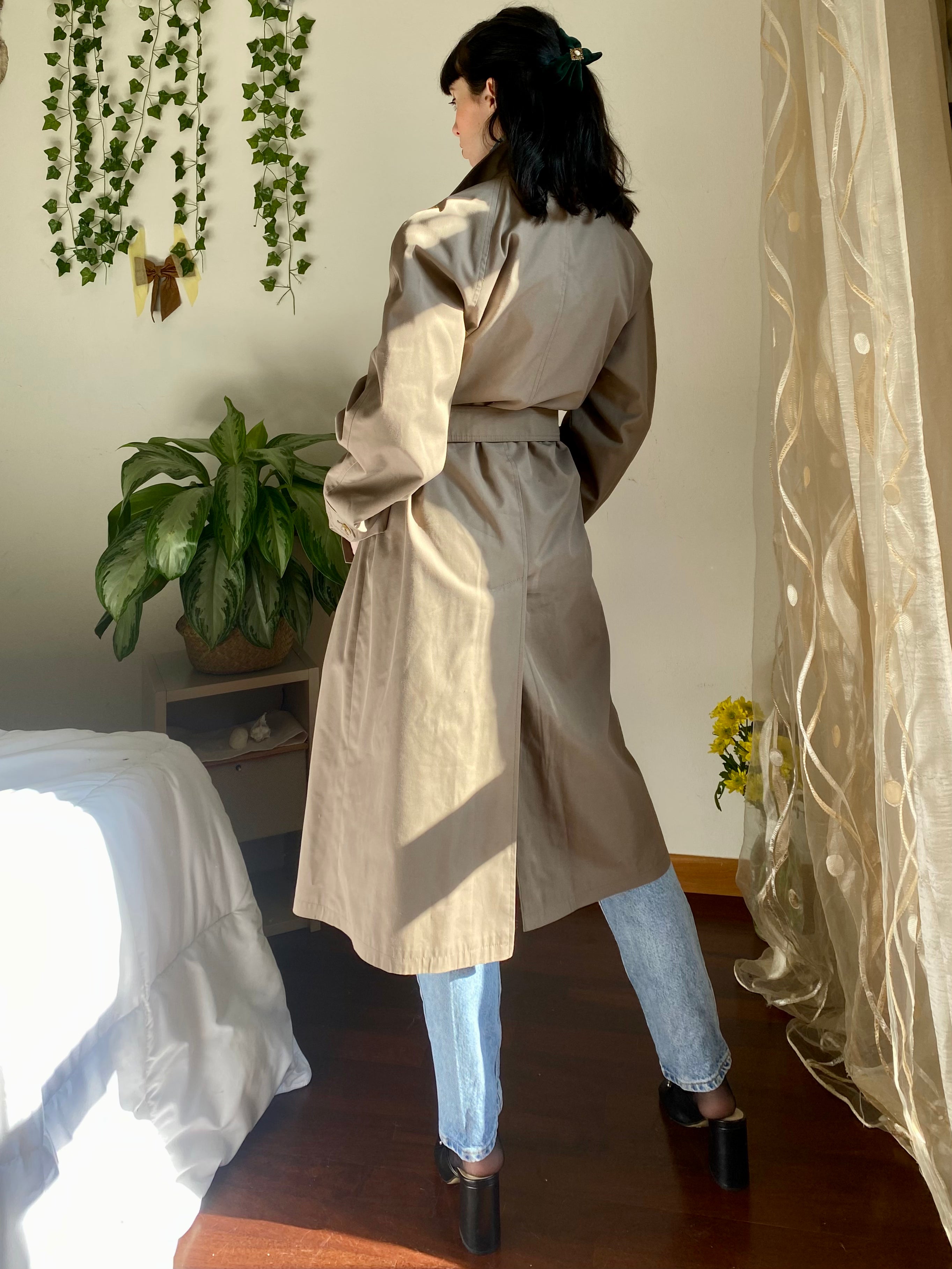 Trench Tortora monopetto