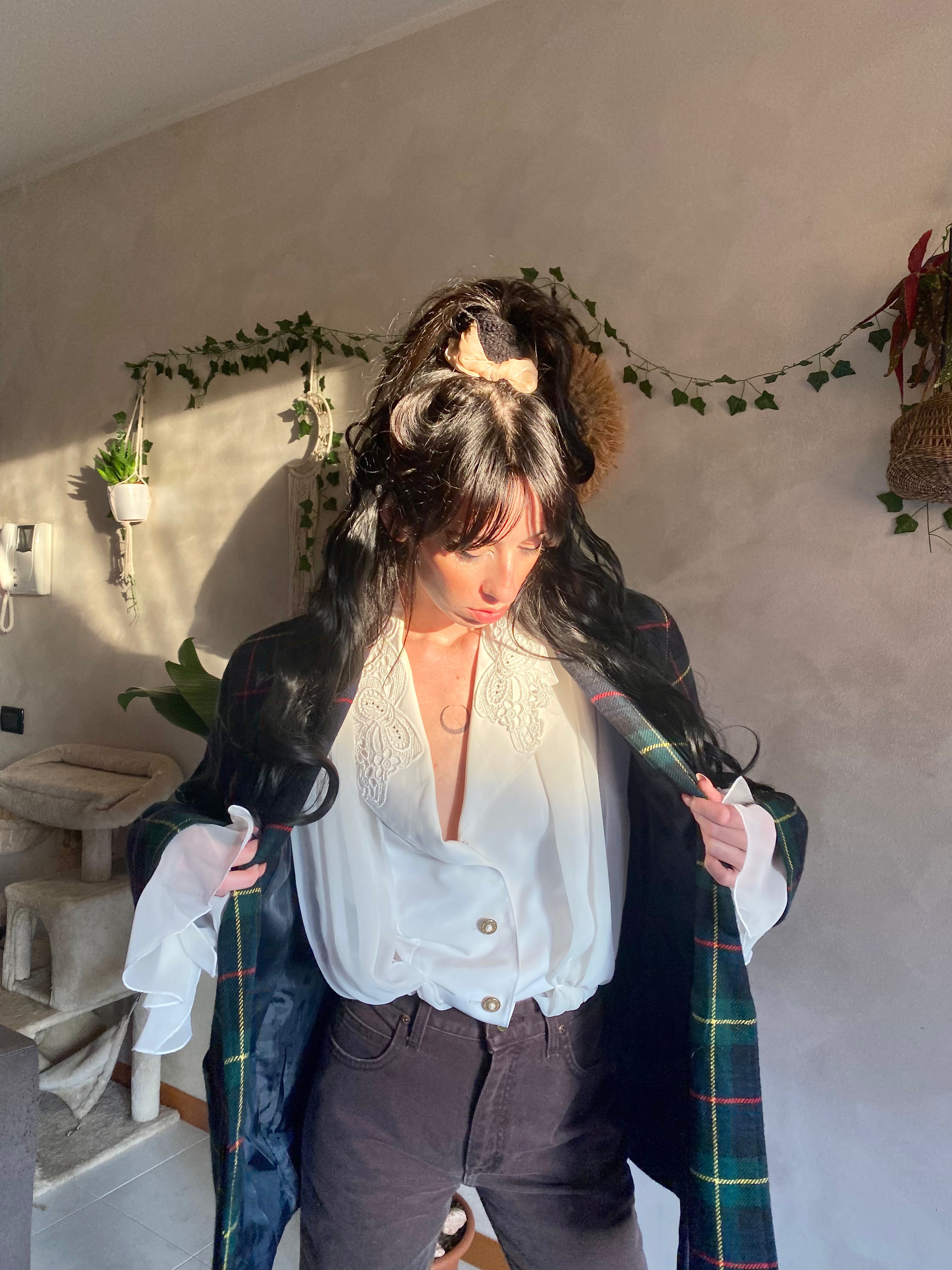 England Tartan Boxy Blazer