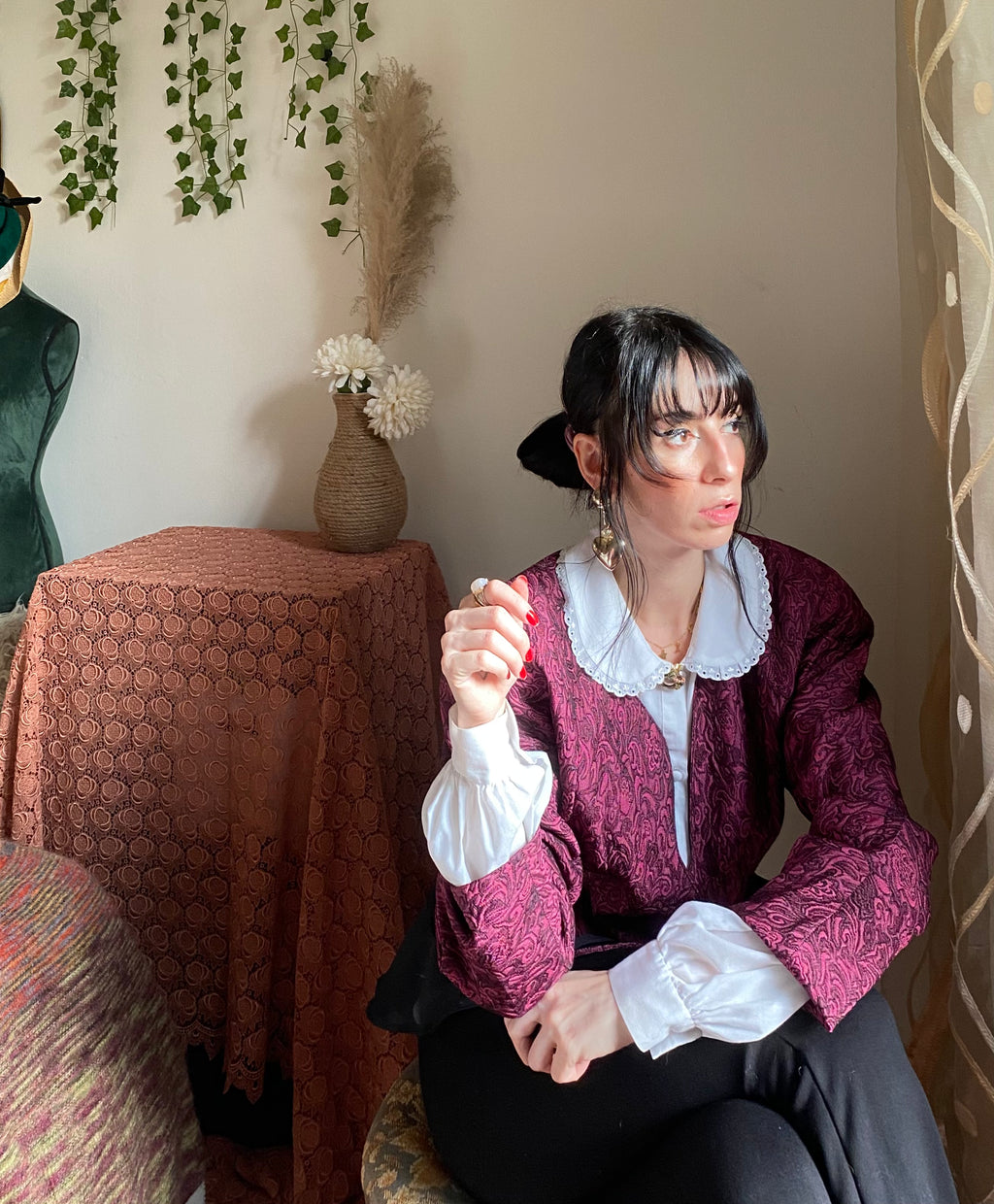 Blazer vittoriano steampunk senza colletto