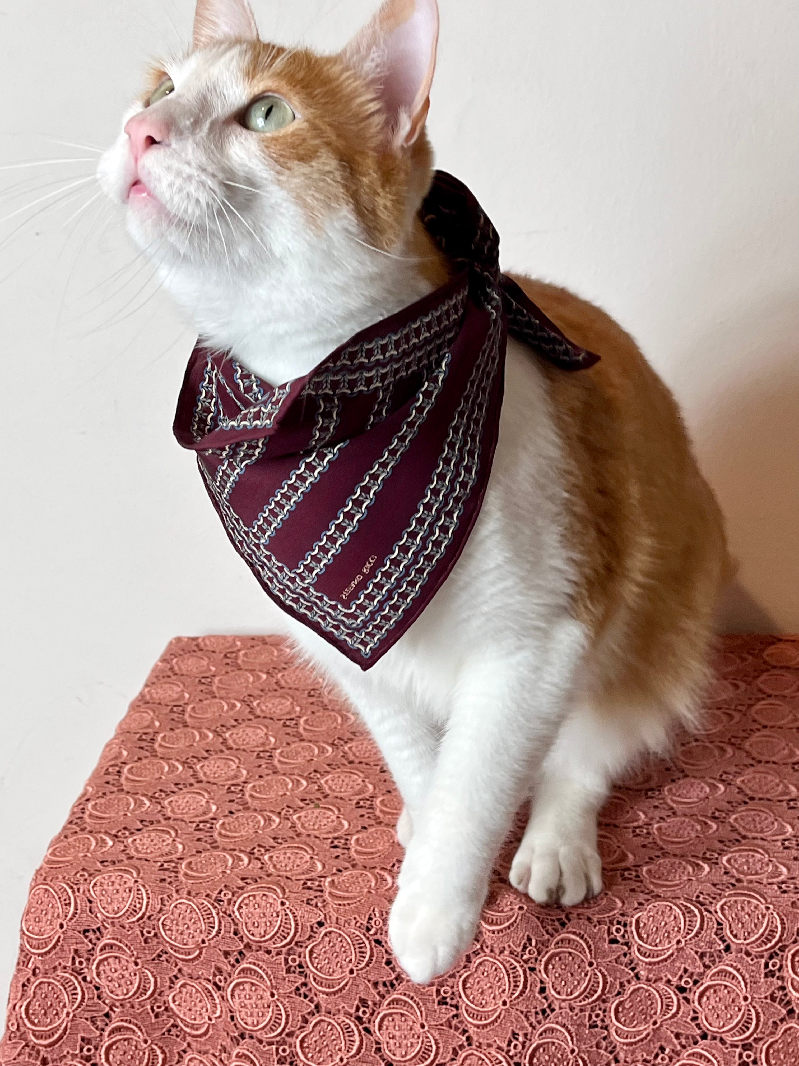 Fazzoletto in pura seta Borgogna