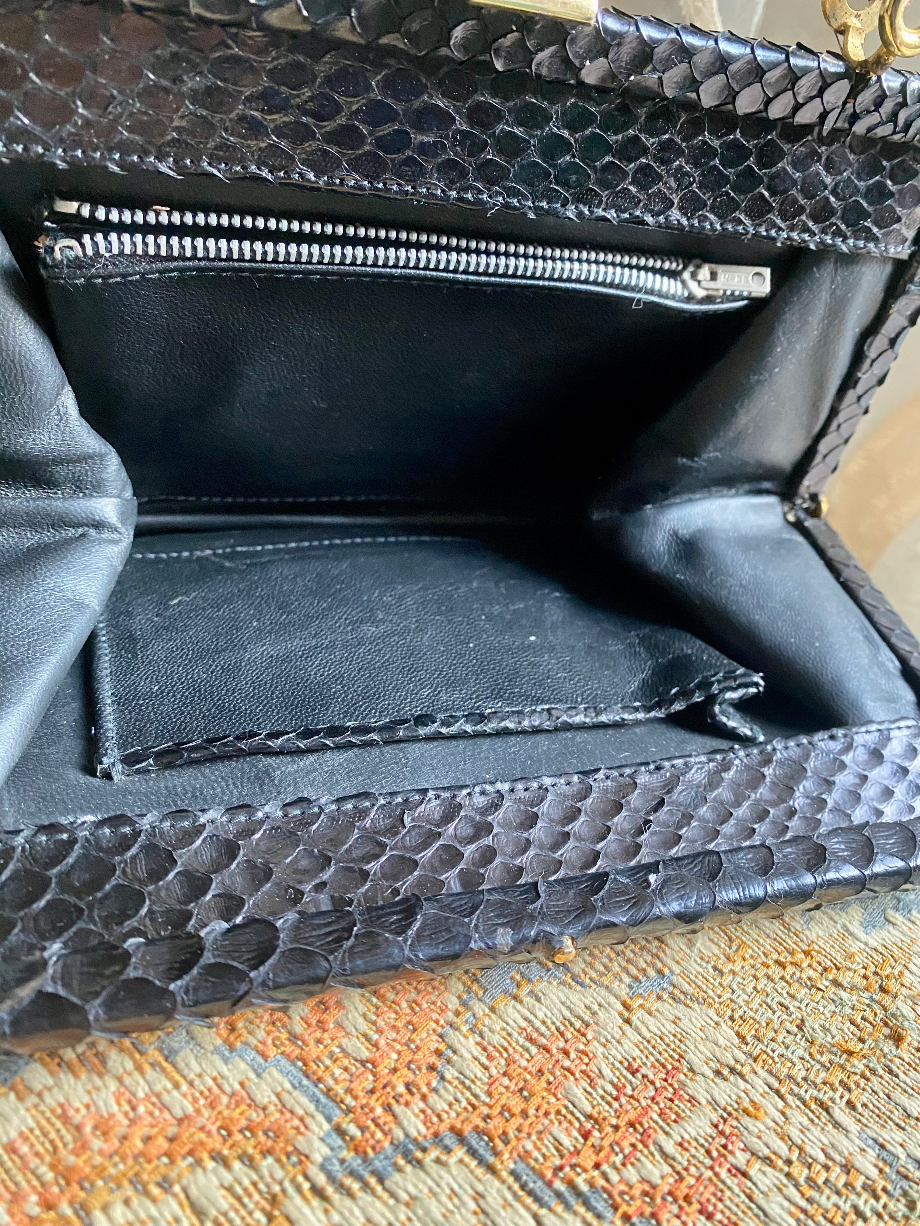 Mini borsetta a mano coccodrillo