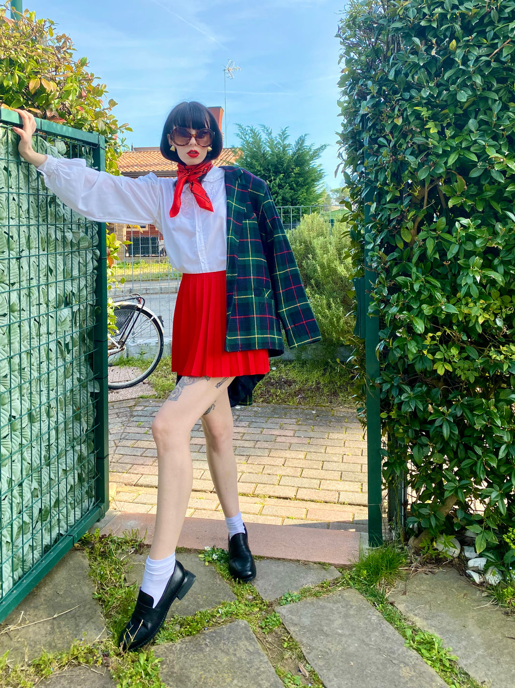 Blazer England Tartan Boxy