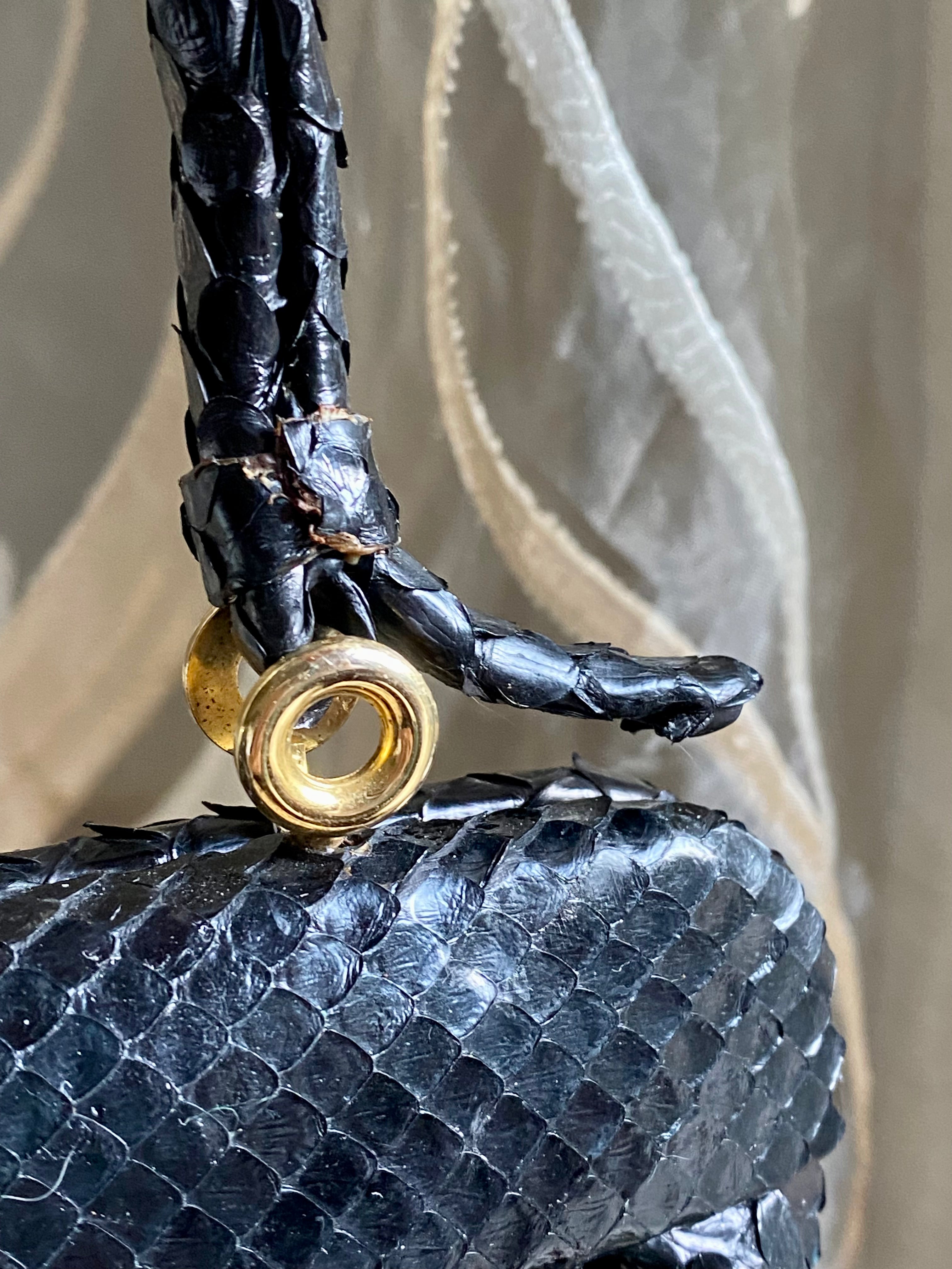 Mini borsetta a mano coccodrillo