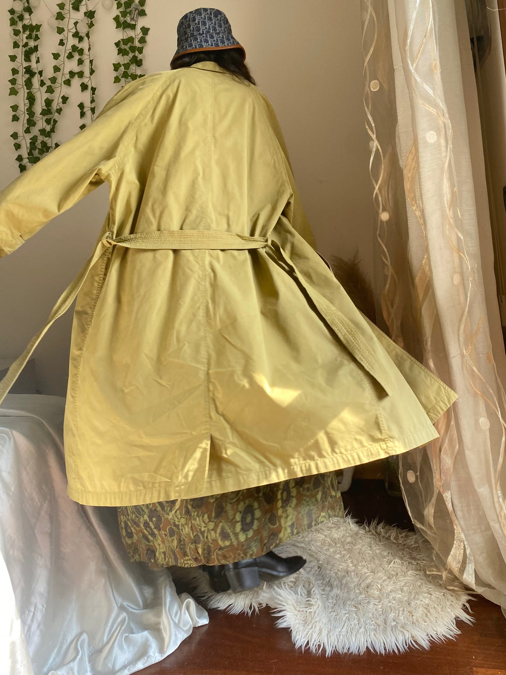 Versace sport trench monopetto oliva