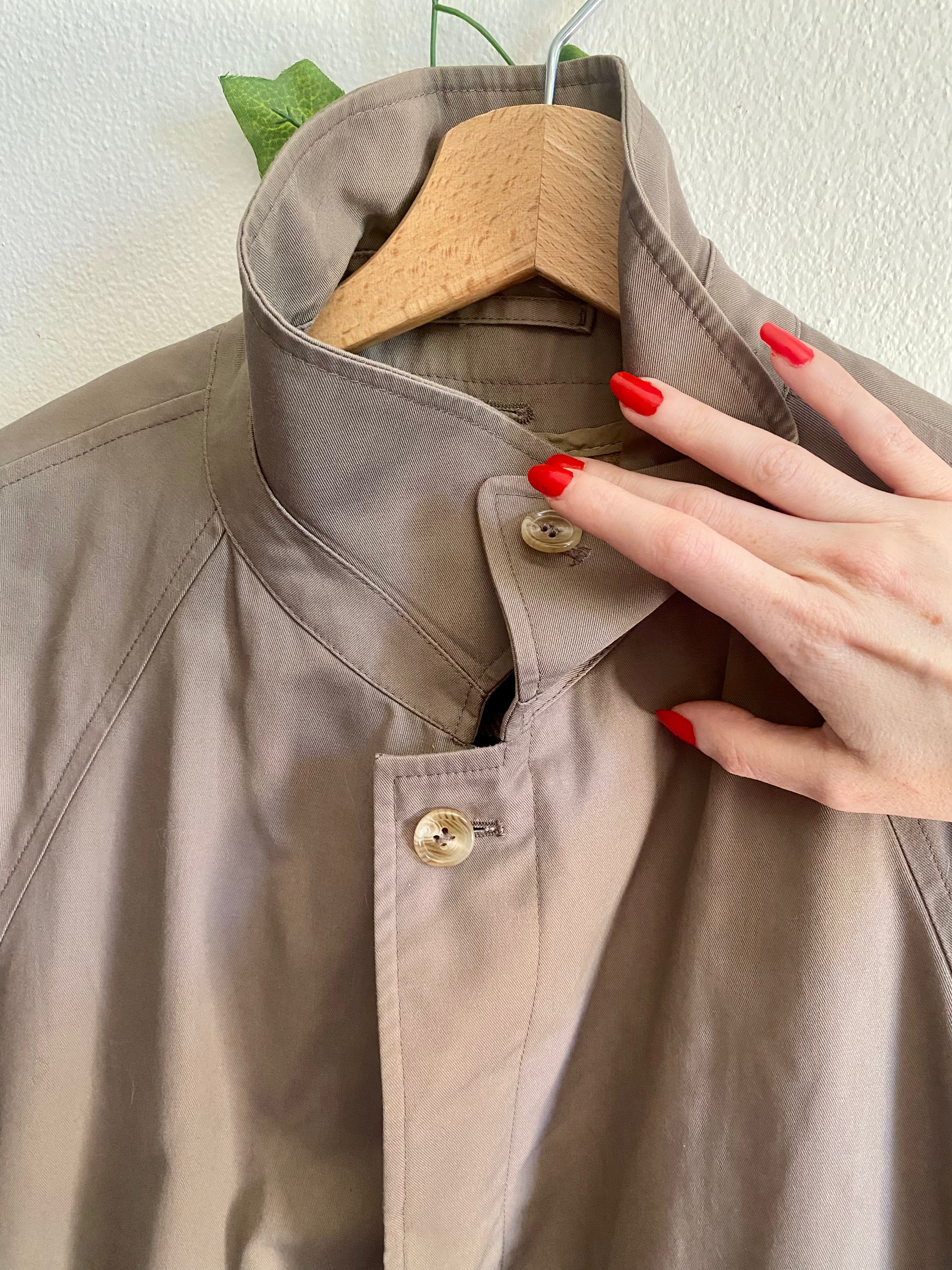 Trench Tortora monopetto