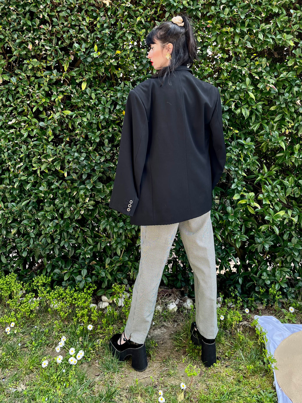Blazer sartoriale monopetto revers punta di lancia