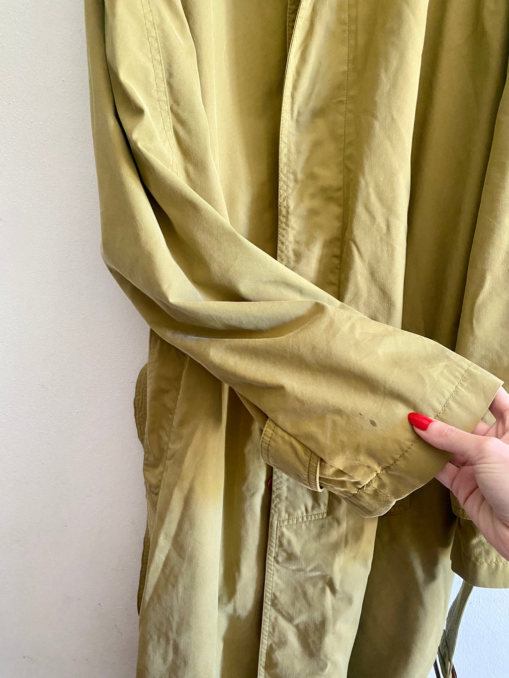 Versace sport trench monopetto oliva