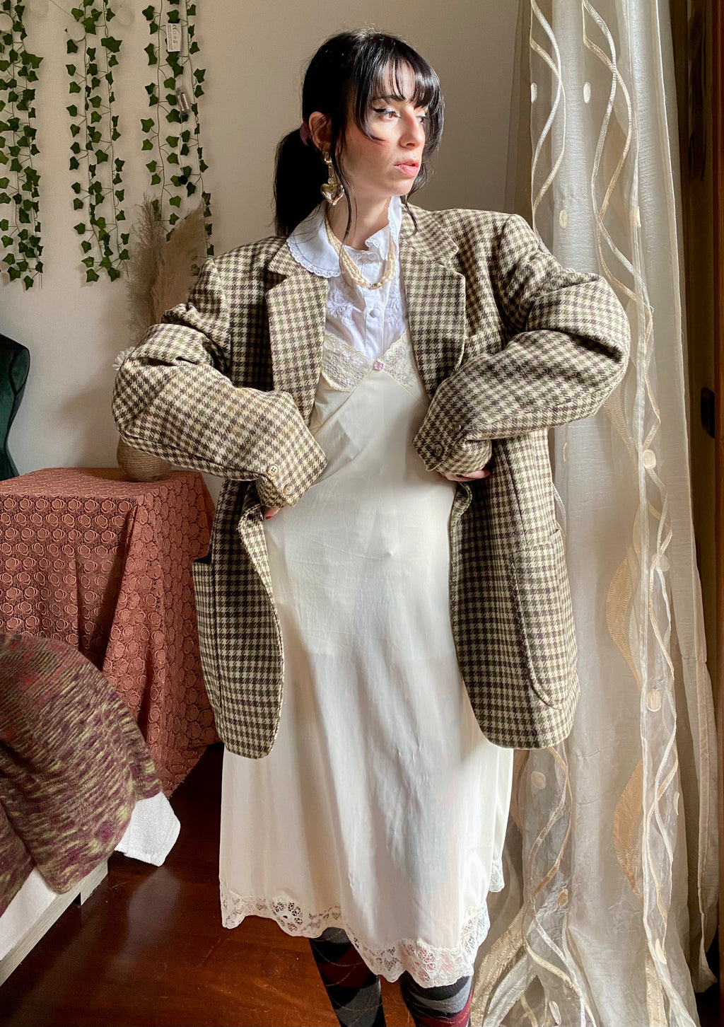 Blazer Vichy boxy