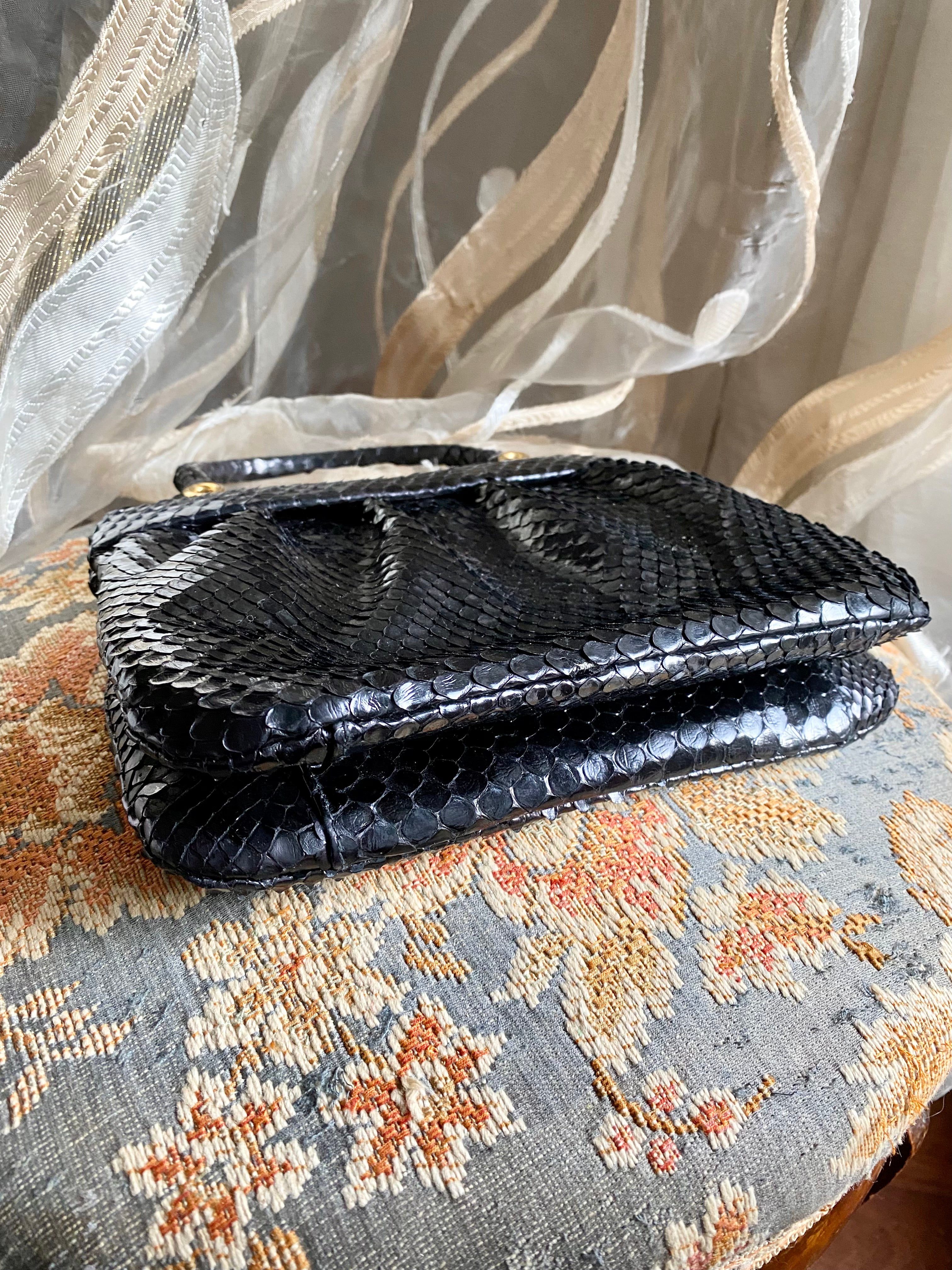 Mini borsetta a mano coccodrillo