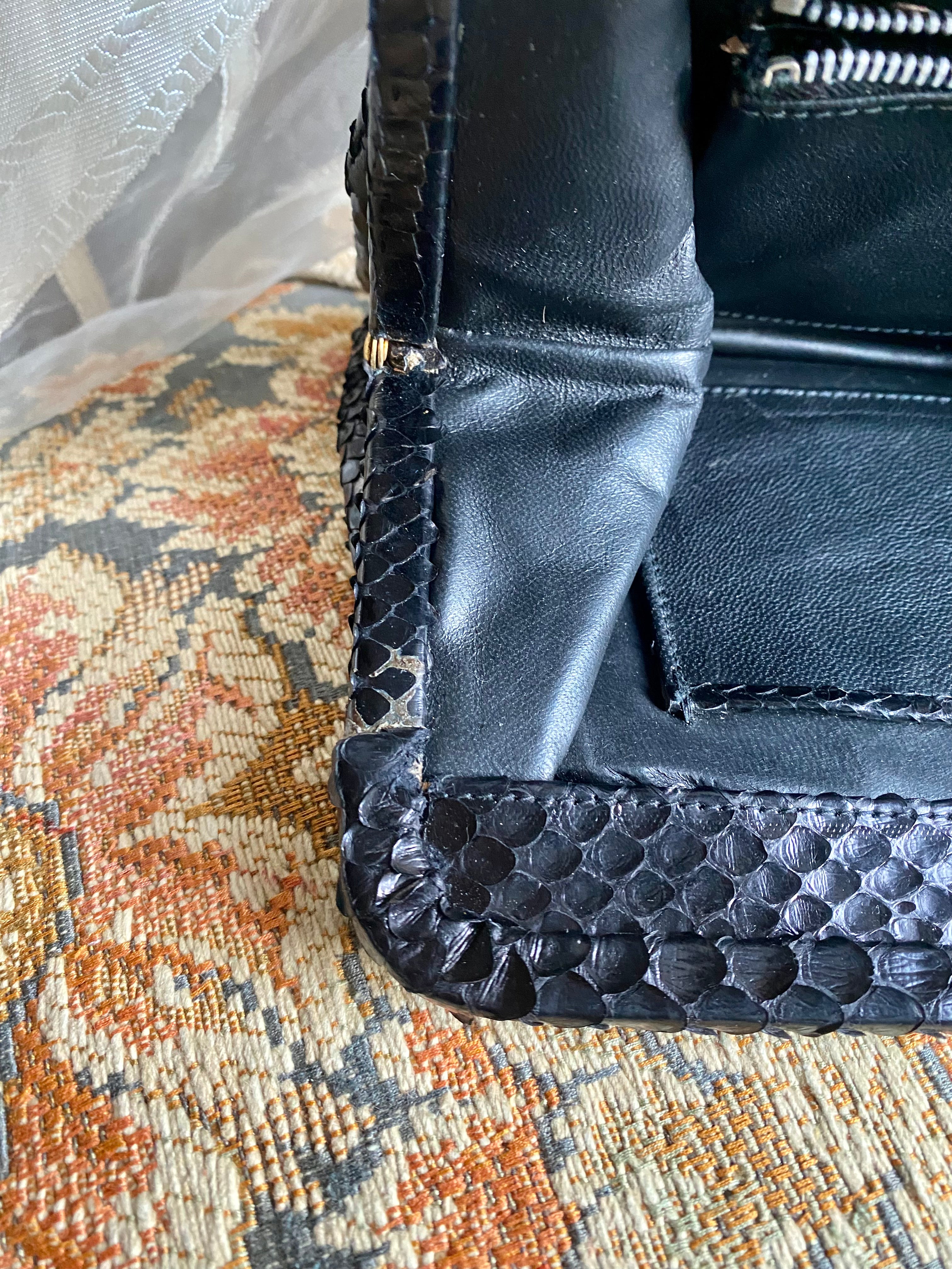 Mini borsetta a mano coccodrillo