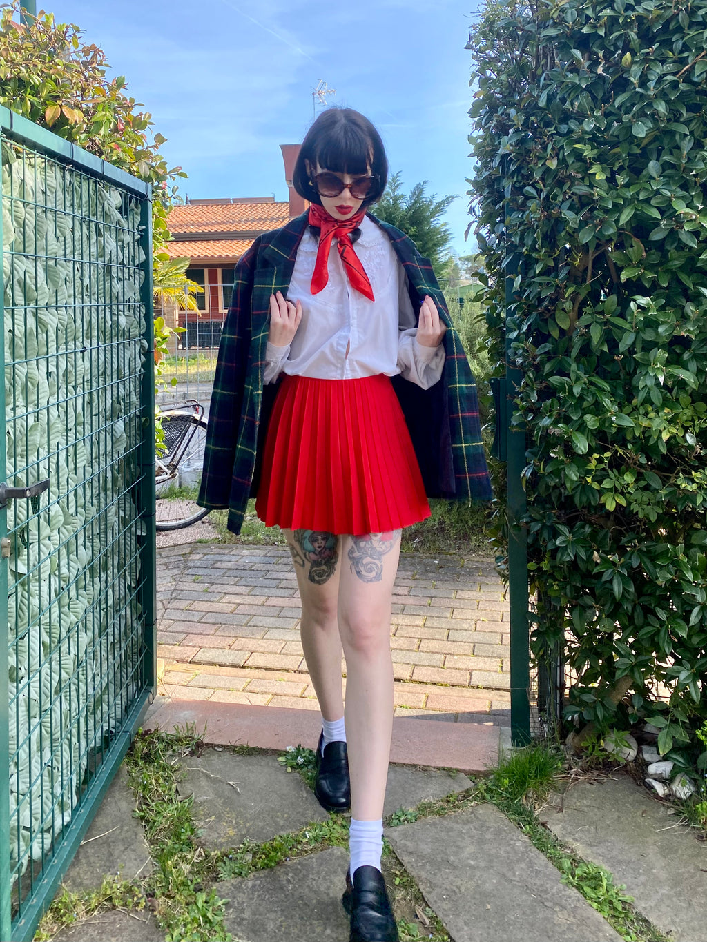 Blazer England Tartan Boxy
